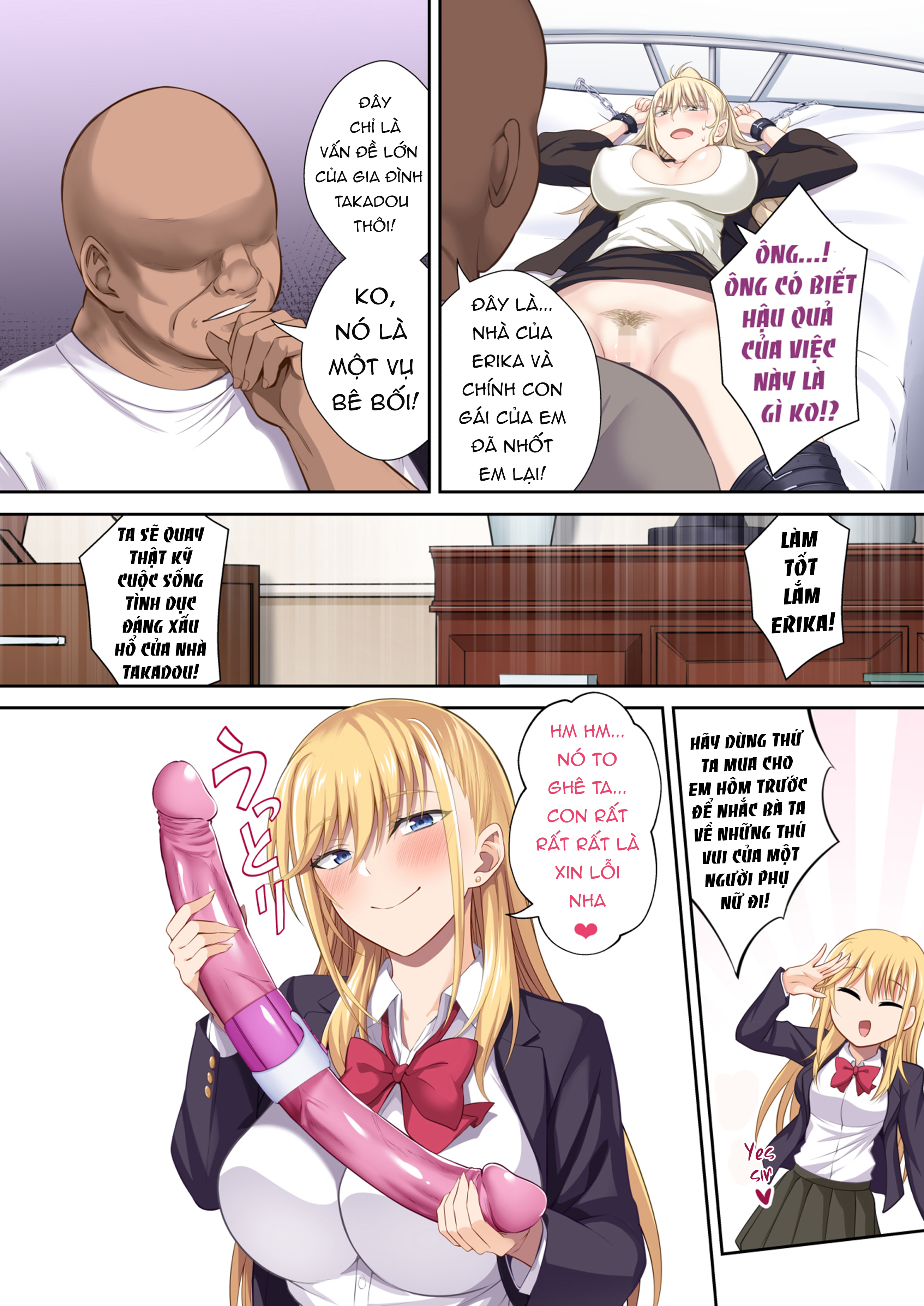 Đọc truyện hentai (Ijima Yuu) Gakuenchou Koudou Mariya o Chinpo Cleaner Nigou ni Otosu [Part 2] - Oneshot