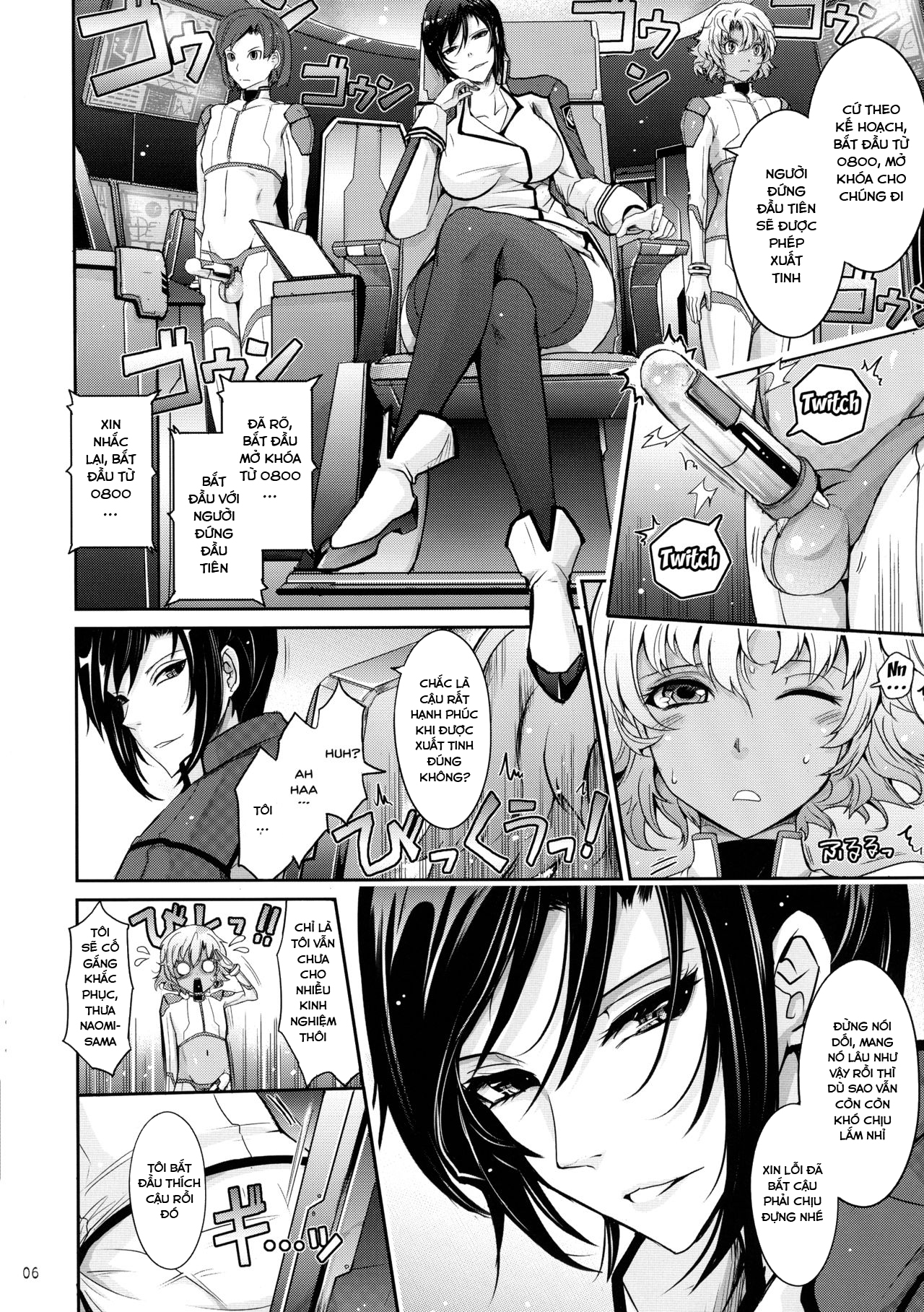 Đọc truyện hentai Seirei Senkan Tokumei Shasei Kanri-kan Naomi Evans no Nichijou (Kangoku Senkan) - Oneshot