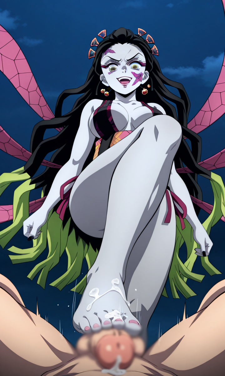 Đọc truyện hentai Tuyển tập Albums Art hentai - Chap 745 - Demon Slayer: Kimetsu no Yaiba Daki ball kick