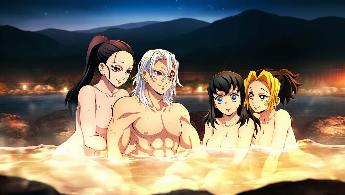 Đọc truyện hentai Tuyển tập Albums Art hentai - Chap 499 - UMARU & amp Wife's Hot Springs