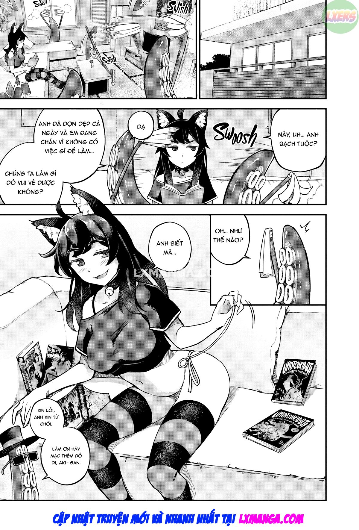 Đọc truyện hentai Người hầu của tôi là quái vật xúc tu - Chap 2