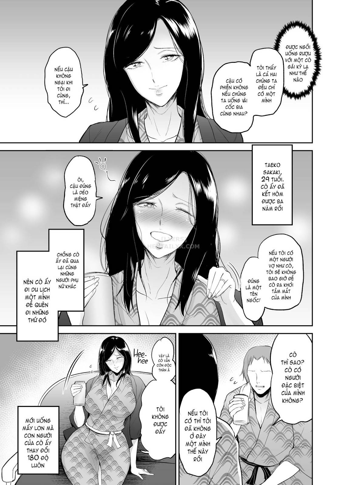 Đọc truyện hentai Hot Springs With Mrs. Taeko - Oneshot