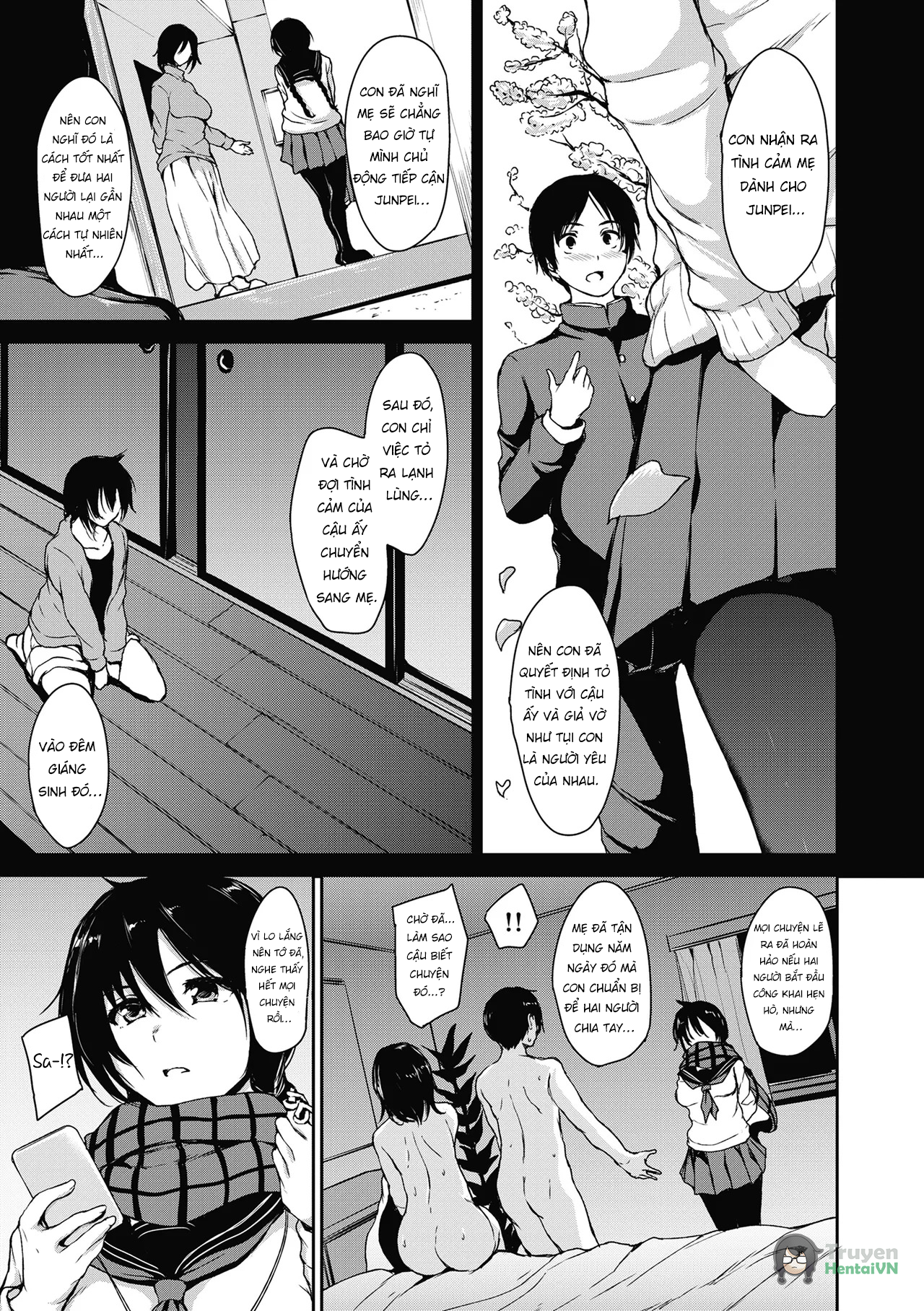 Đọc truyện hentai At Home Harem Fudeoro Sisters - Chap 5 - End