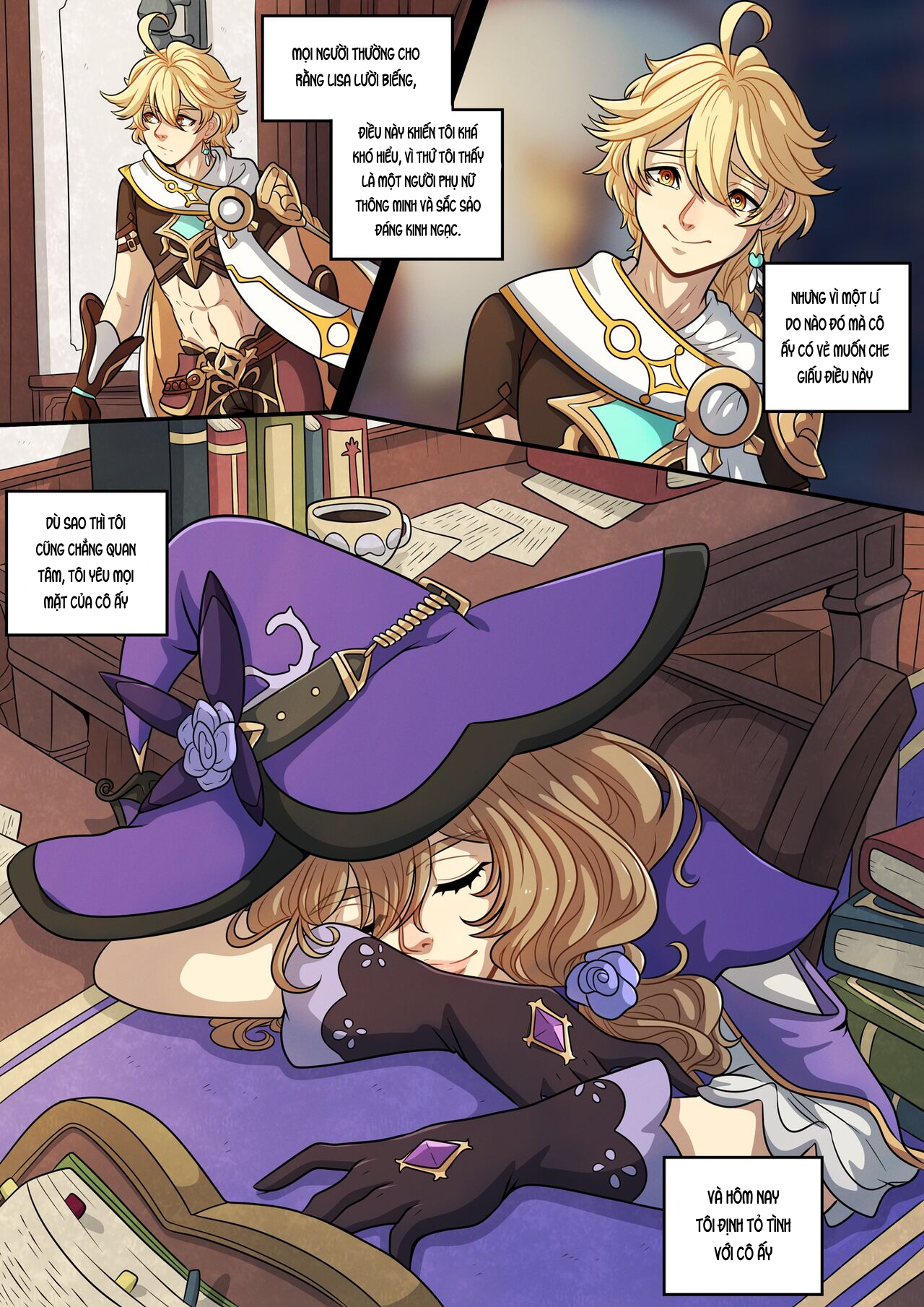 Đọc truyện hentai The Traveler's Guide to Teyvat's Heart-Lisa - Oneshot.