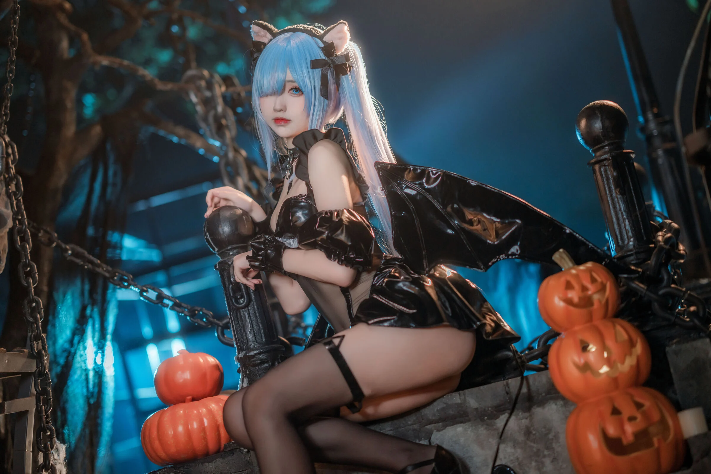 Đọc truyện hentai Tuyển tập Albums siêu phẩm Cosplay - Chap 150 - Azur Lane Janus Halloween Meow Meow Đêm kinh dị