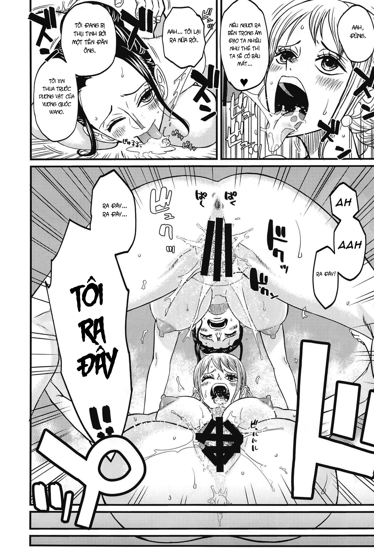 Đọc truyện hentai Nami và Robin ở nhà tắm công cộng - Oneshot