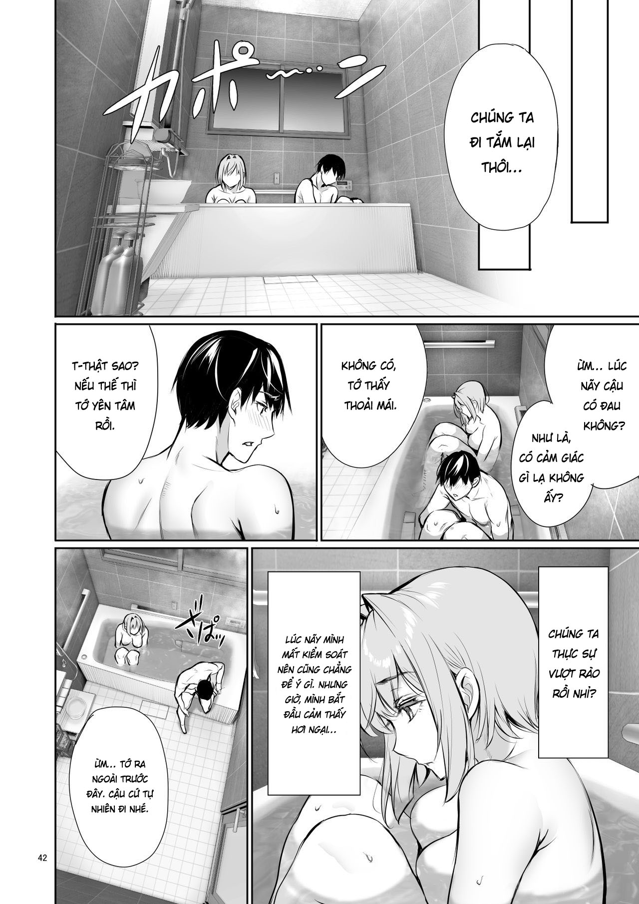 Đọc truyện hentai Homestay-chu no Doitsu Musume ga Issho ni Furo ni Haitte Kuru Wake - Oneshot