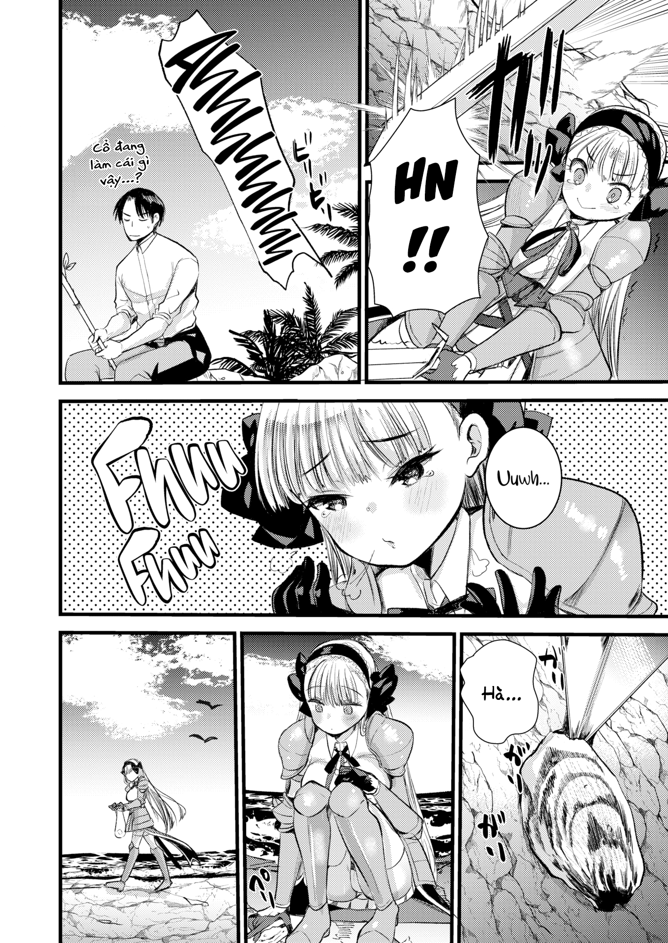 Đọc truyện hentai Cuộc sống thư thái nơi đảo hoang cùng cô Kỵ sĩ công chúa Level 1 - Chương 3