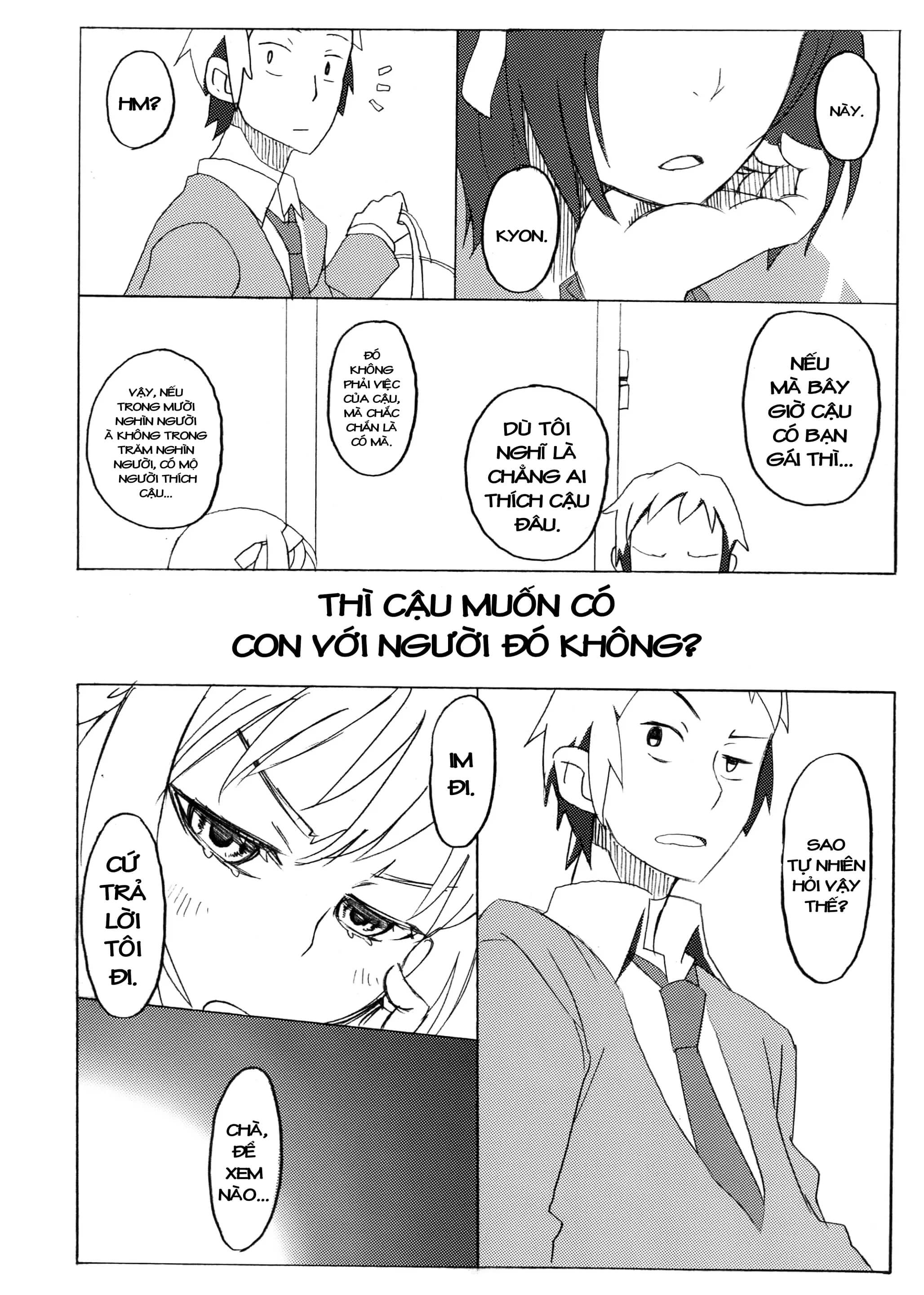 Đọc truyện hentai Cái thai của Suzumiya Haruhi - Oneshot