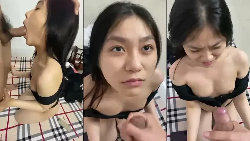 Bé sinh viên cực phẩm kêu em há miệng ra thì không chịu làm anh xuất tinh lên cả tóc em - Sex Việt Nam