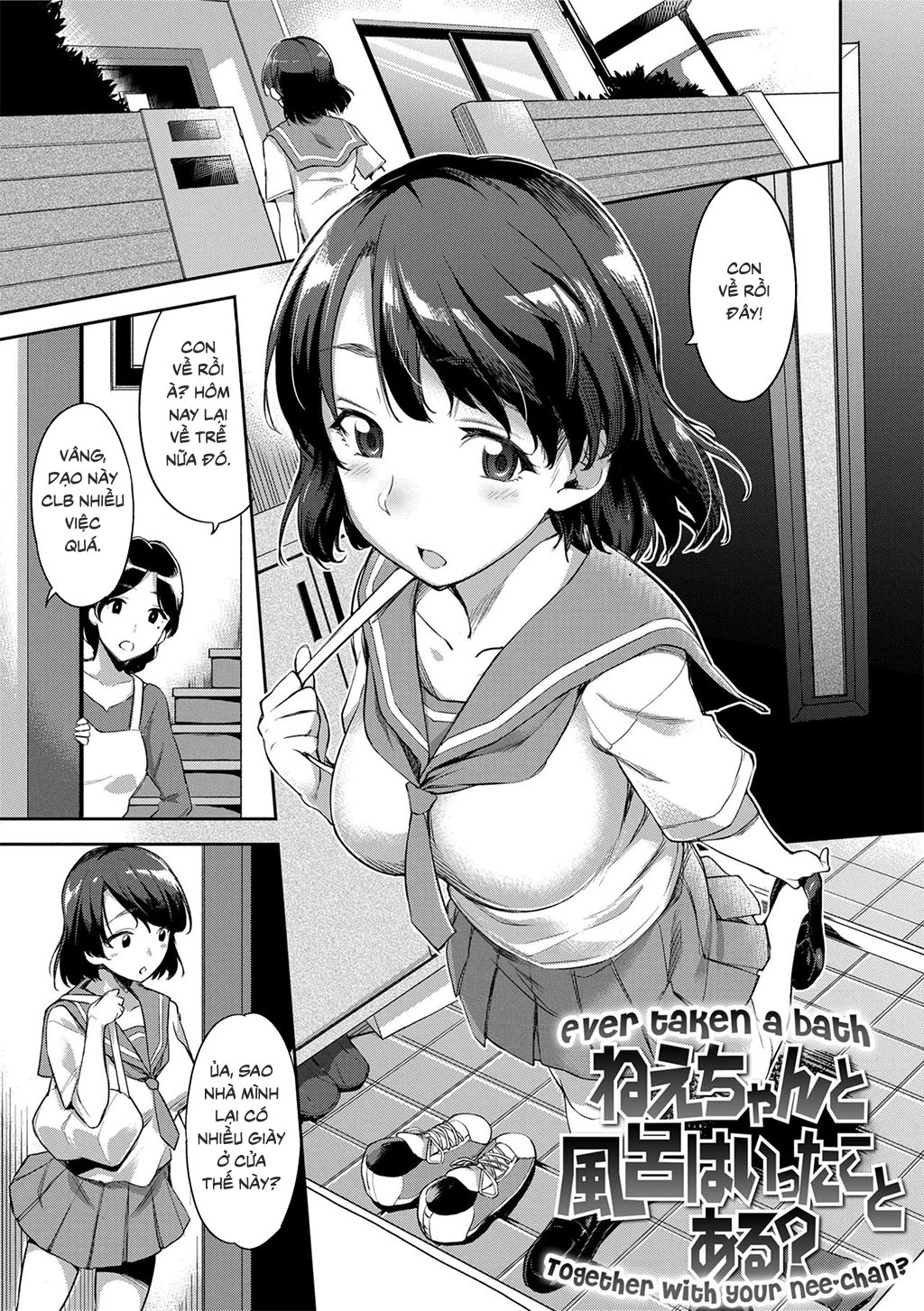 Đọc truyện hentai Ever Taken A Bath Together With Your Nee-Chan? - Oneshot