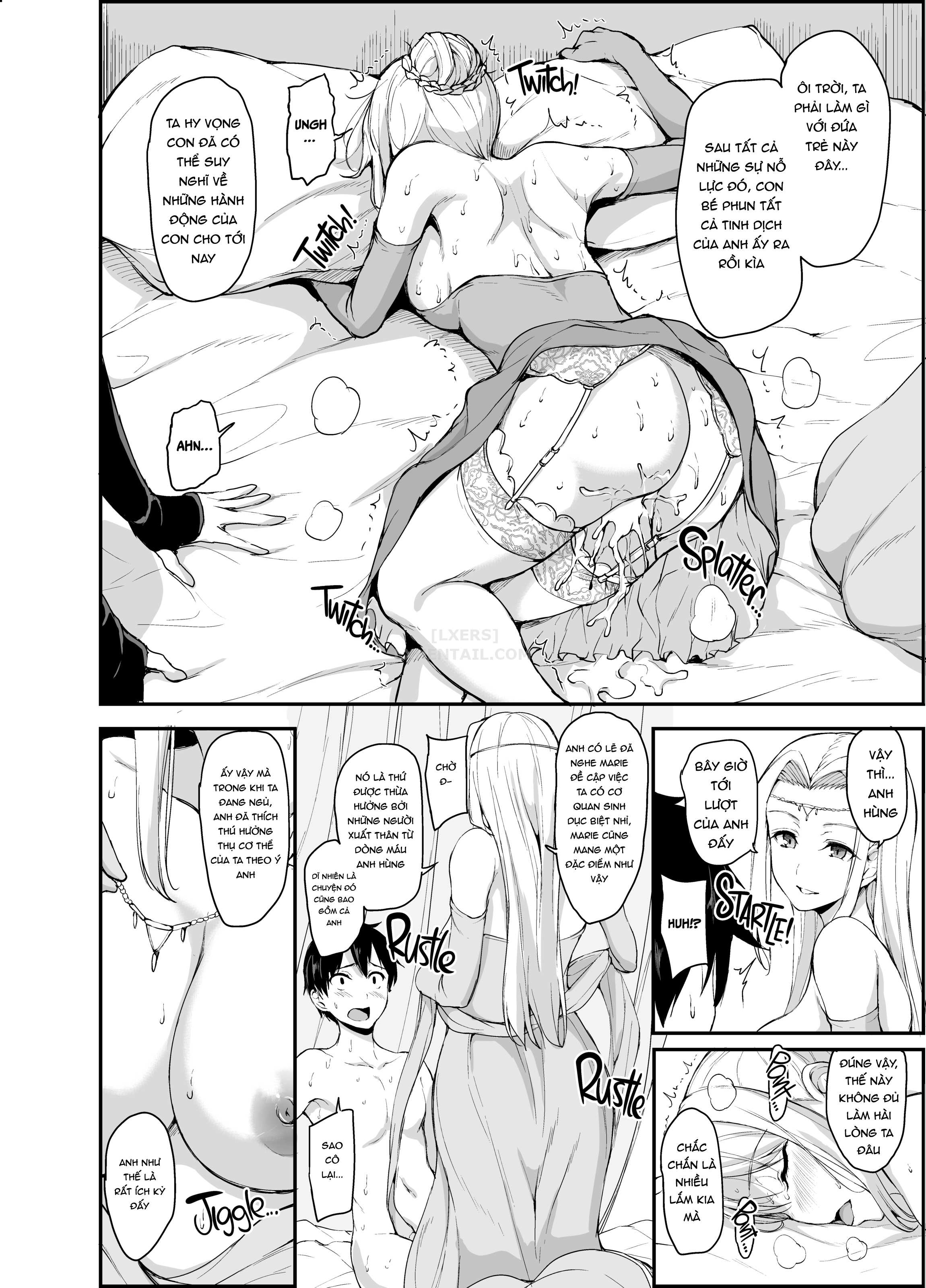 Đọc truyện hentai Tales of a Harem in Another World - Chap 4 - Opulence and Beauty!? Orgy in the Queens Chamber!