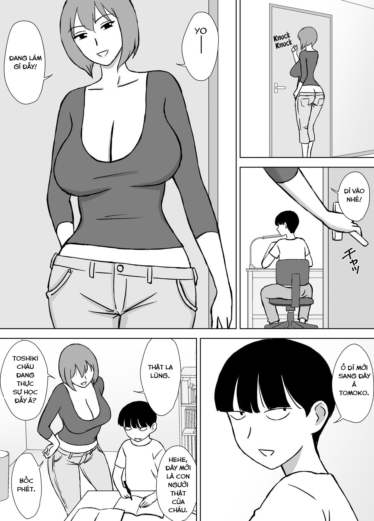 Đọc truyện hentai My Mom and My Aunt Are my Sex Friends - Chap 1: Dì Tomoko!