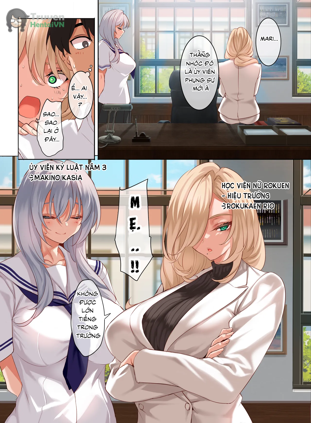 Đọc truyện hentai Jogakkou de Otoko Hitori na node Kousoku de Seiyoku no Hakeguchi ni Sareru Nichijou 4.5-Jigenme - Oneshot