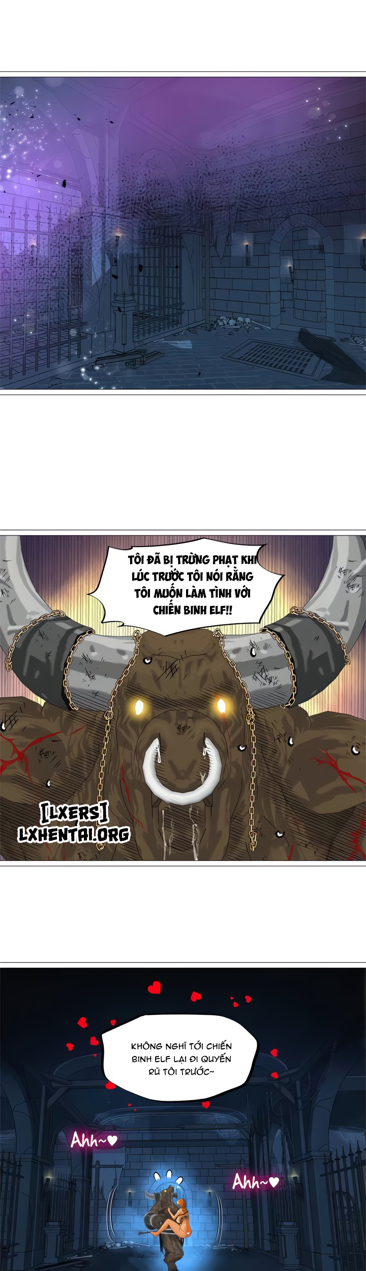 Đọc truyện hentai Nữ Hoàng Dark Elf Và Nô Lệ Orc - Chap 31 - END