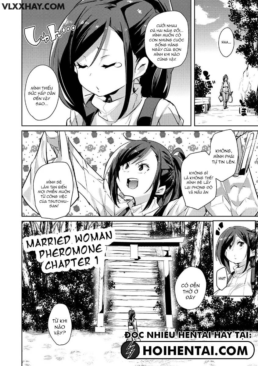 Đọc truyện hentai Hitozuma Pheromone - Chap 1