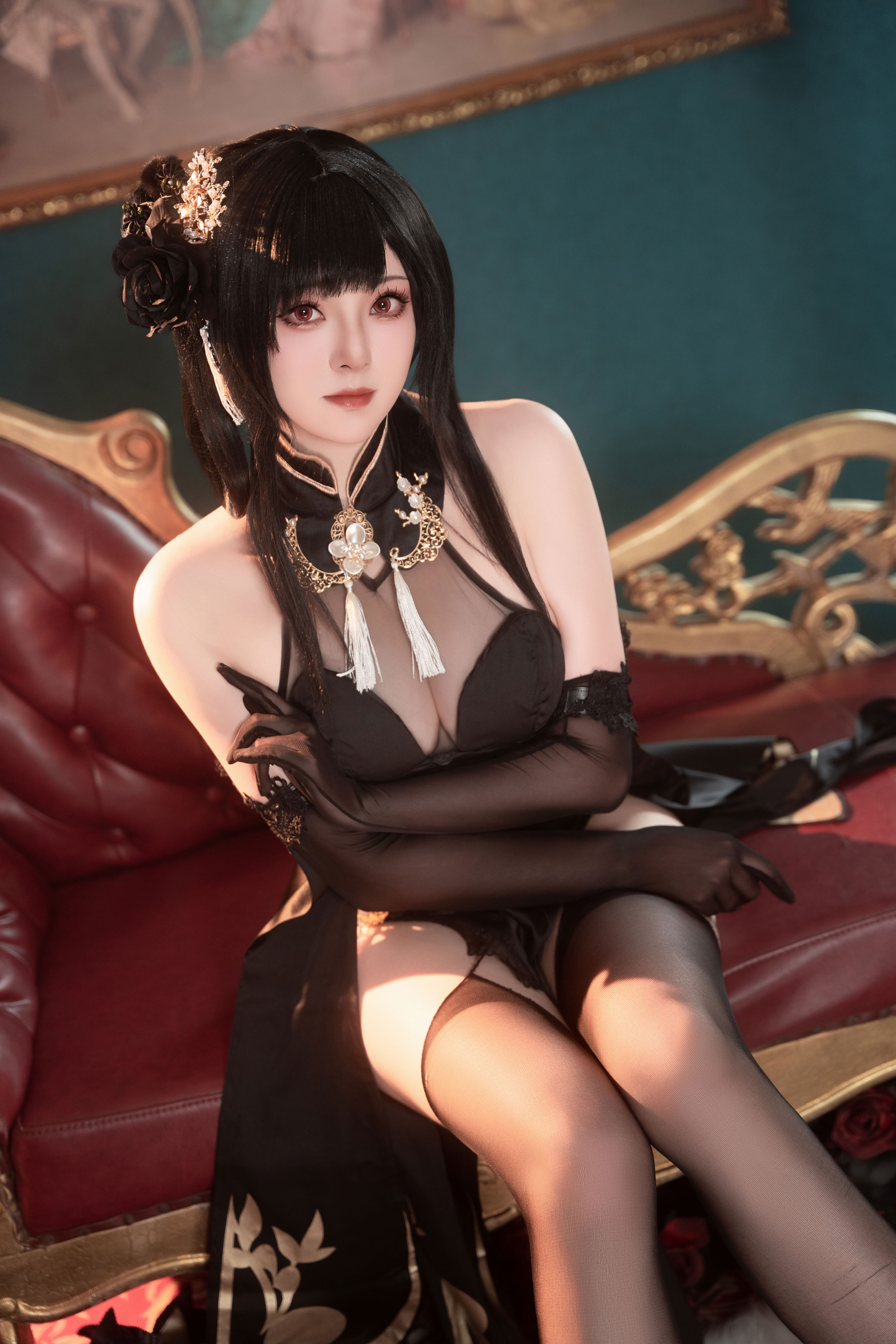 Đọc truyện hentai Tuyển tập Albums siêu phẩm Cosplay - Chap 1241 - Natsuko - Azur Lane Zhenhai Cheongsam