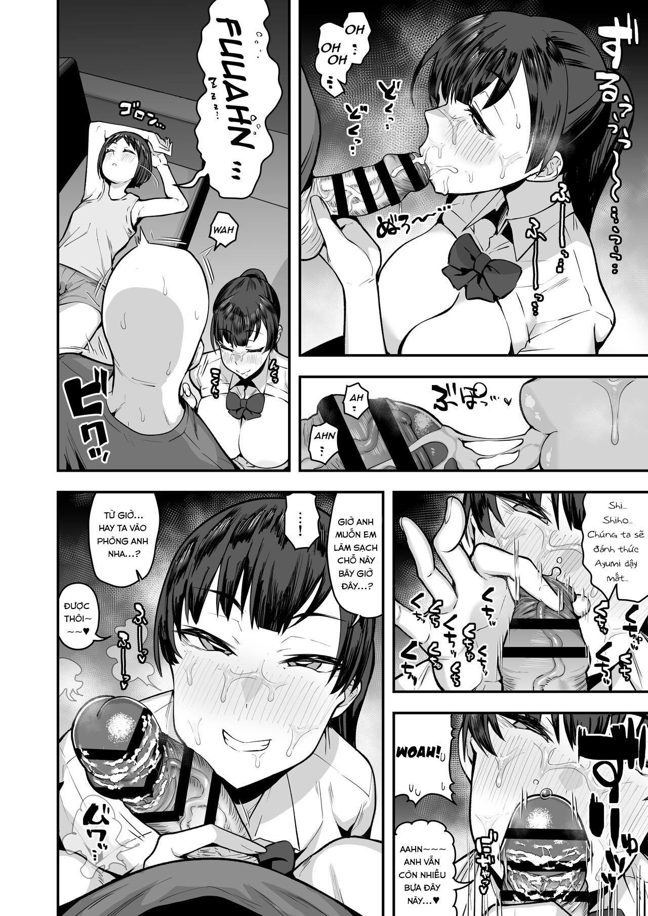 Đọc truyện hentai Imouto no Tomodachi ga Dosukebe Taishuu Fechi Sugite, Inkya no Ore to Kikenbi Nakadashi Hamemakuri - Chap 2 End