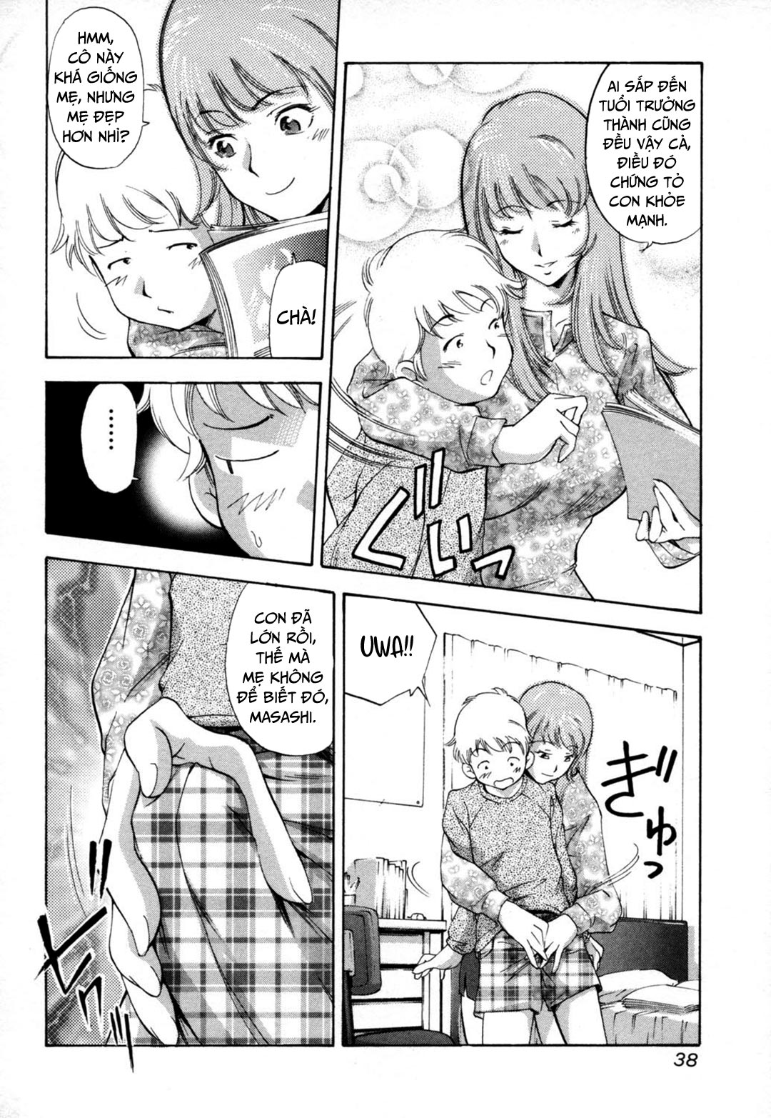 Đọc truyện hentai Midara na Haha Shishunki na Boku - Chap 3 - Học làm người lớn