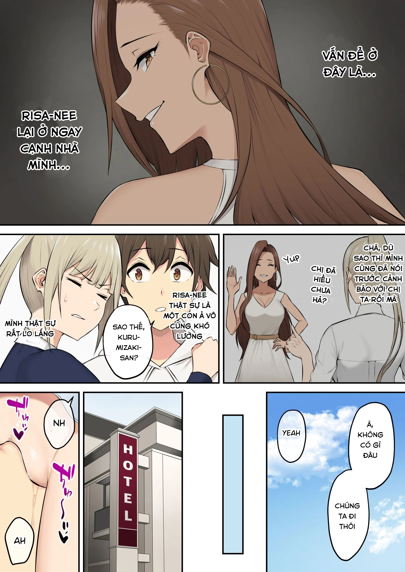 Đọc truyện hentai Imaizumi đưa cả bầy Gyaru về nhà mình - Chap 4.2