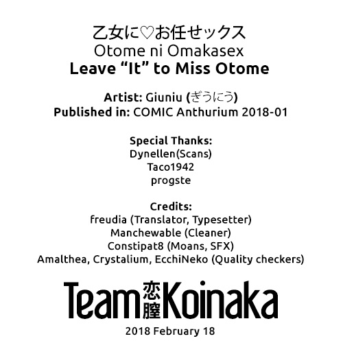 Đọc truyện hentai Leave It to Miss Otome - Oneshot