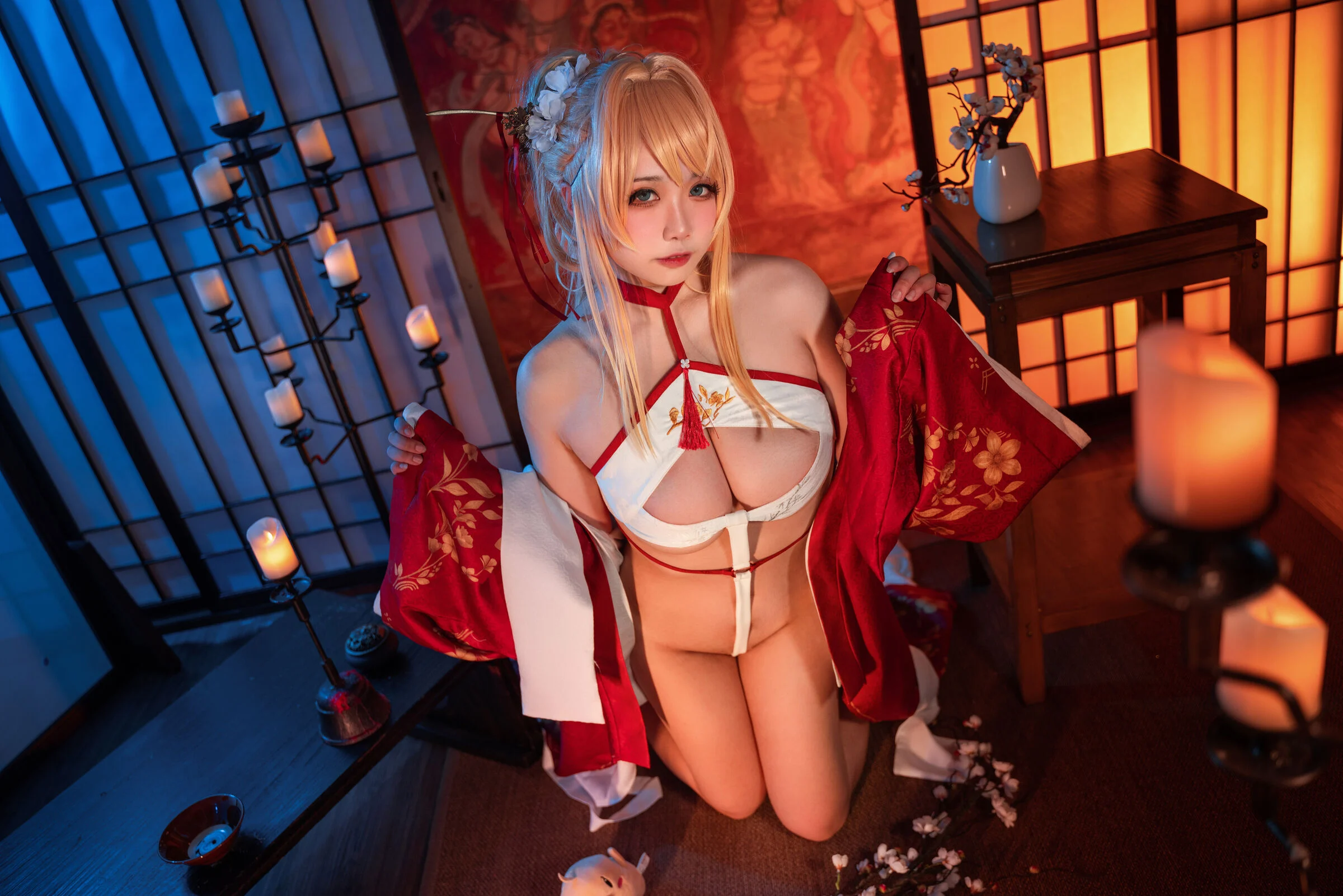 Đọc truyện hentai Tuyển tập Albums siêu phẩm Cosplay - Chap 618 - Sadako Peach - Azur Lane New Year Glory