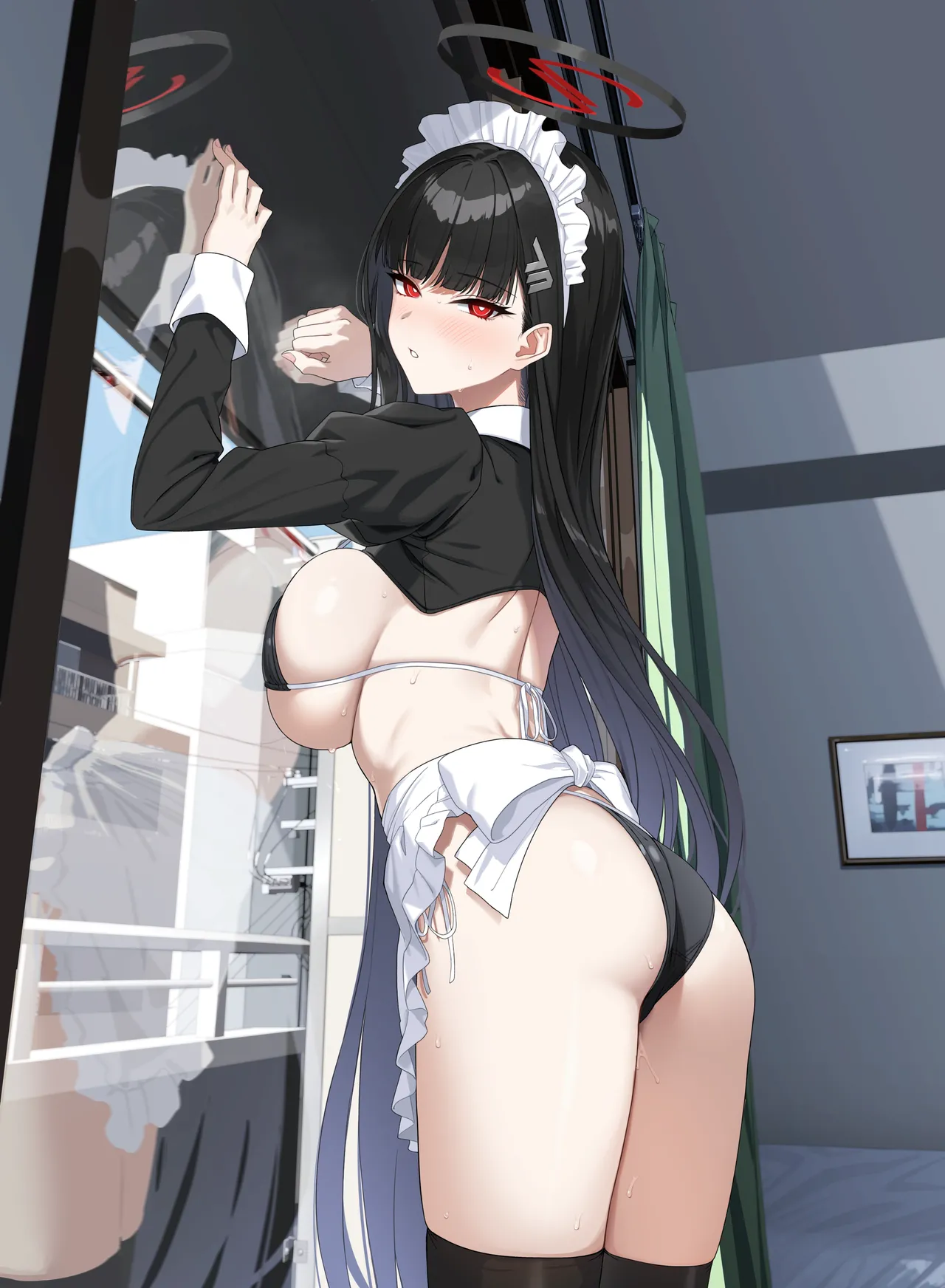 Đọc truyện hentai Tsukatsuki Rio no Maid Seikatsu (Blue Archive) - Oneshot