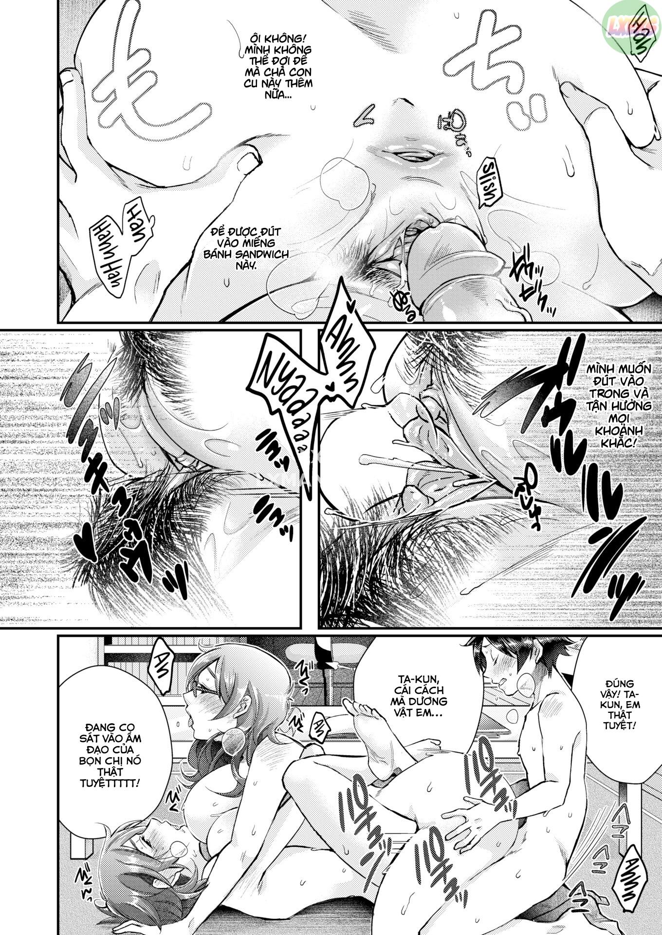 Đọc truyện hentai Chị Em Sinh Đôi & Tôi - Oneshot