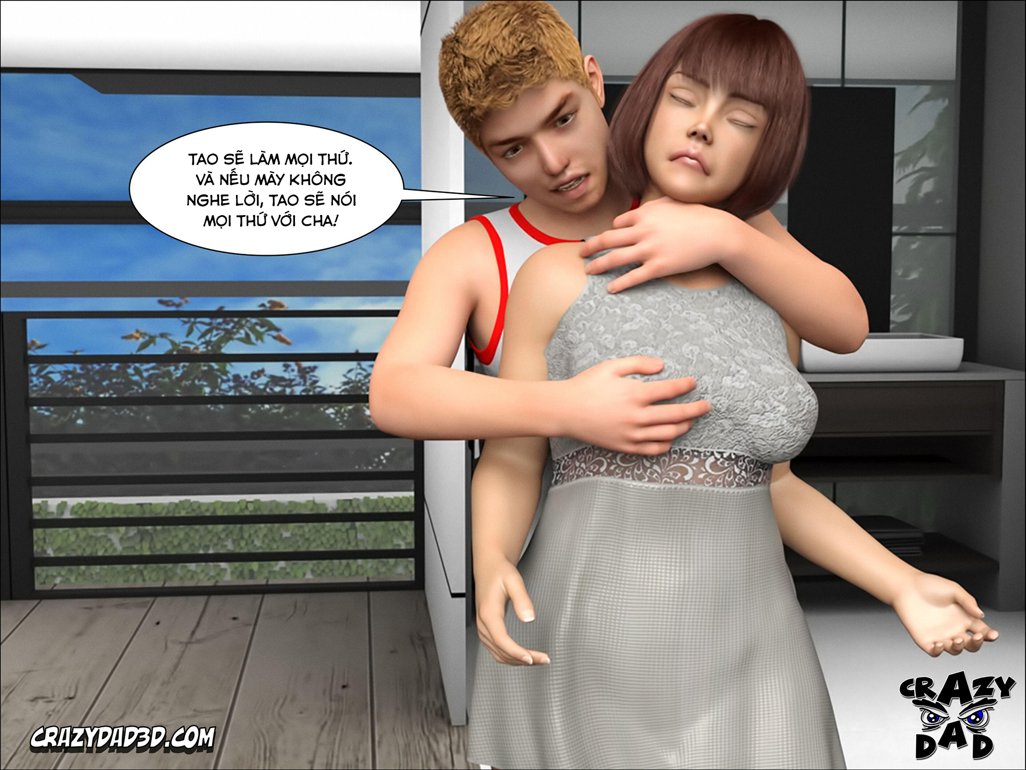 Đọc truyện hentai Foster Mother - Vol 12 - Chap 39: Sắp cưỡng hiếp em gái.