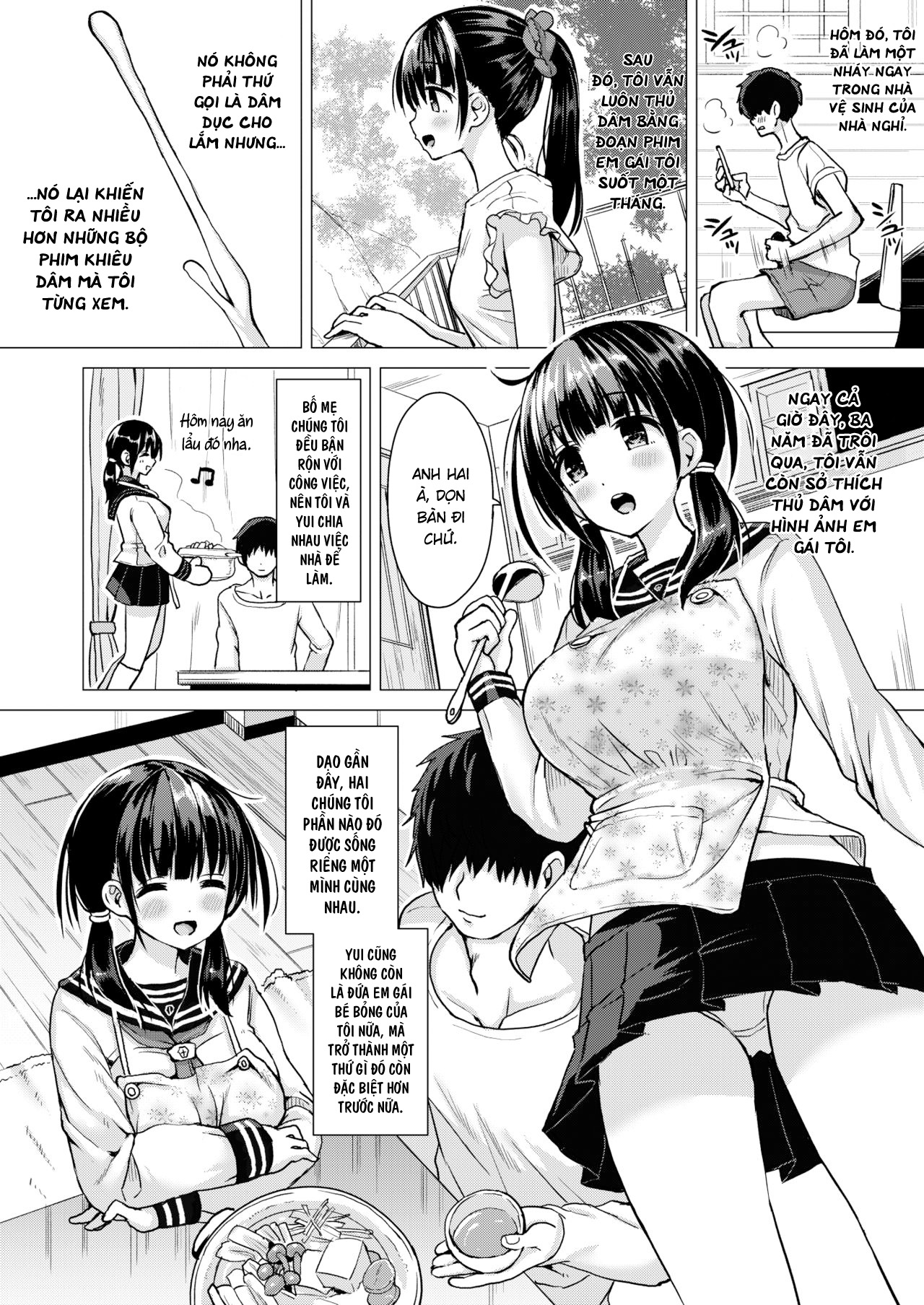 Đọc truyện hentai Câu chuyện làm em bé với cô em gái nhỏ hơn 7 tuổi và có phẩm chất của một người vợ hoàn hảo - Chap 1