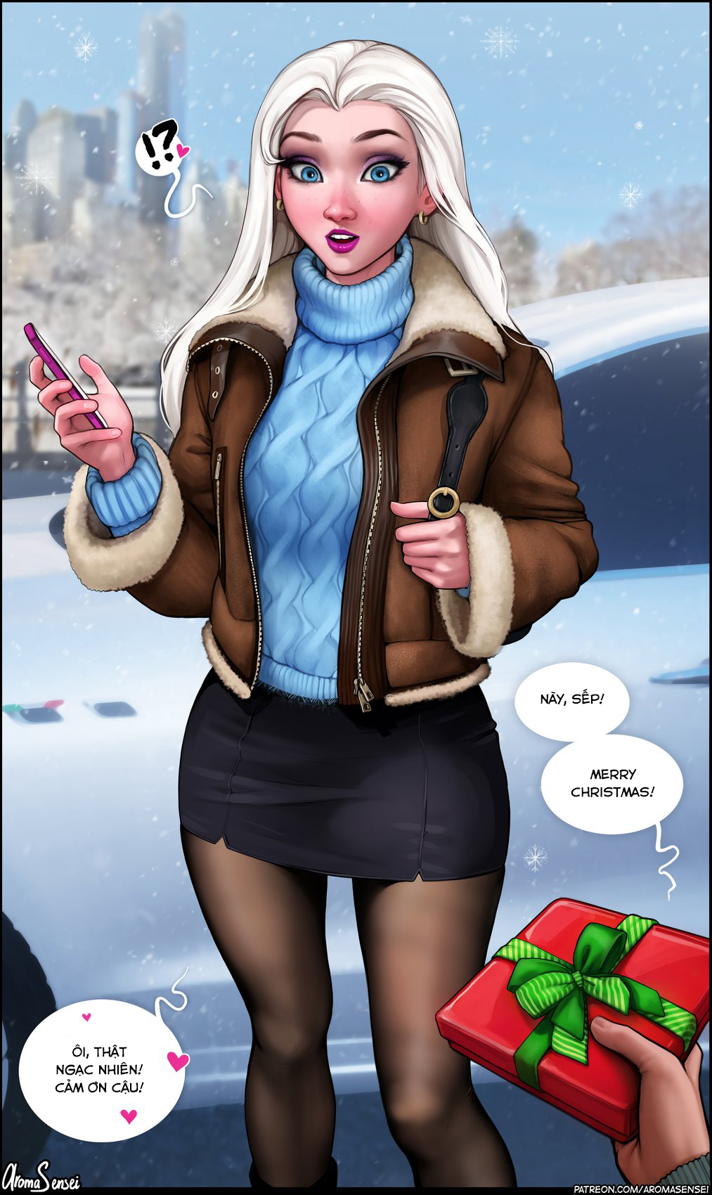 Đọc truyện hentai X-mas present for Elsa! - Oneshot