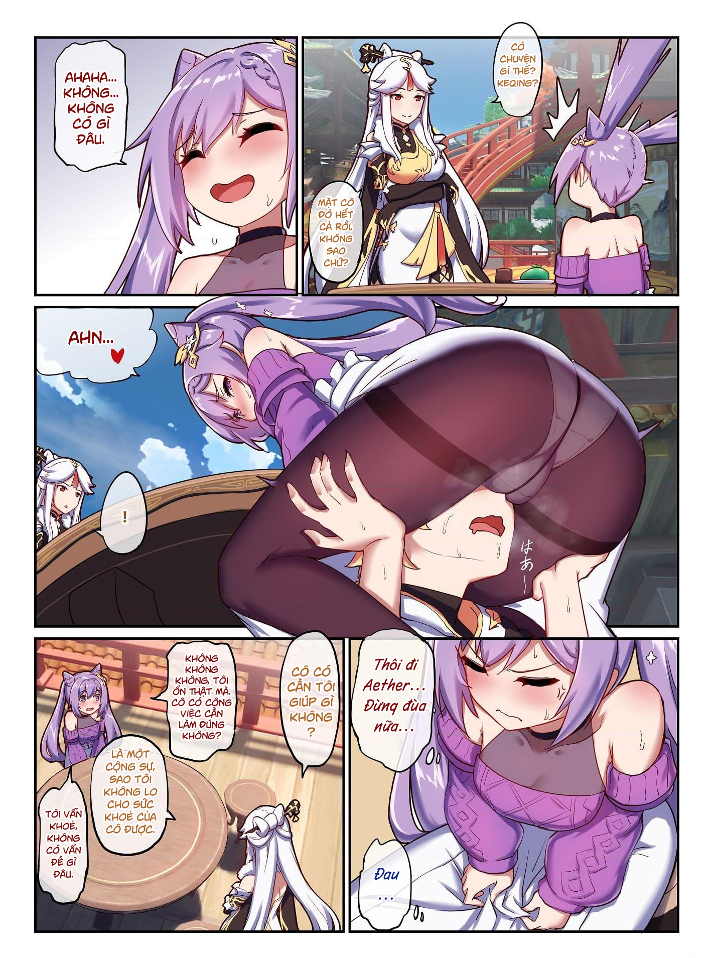 Đọc truyện hentai Keqing hẹn hò với Nhà Lữ Hành - Oneshot