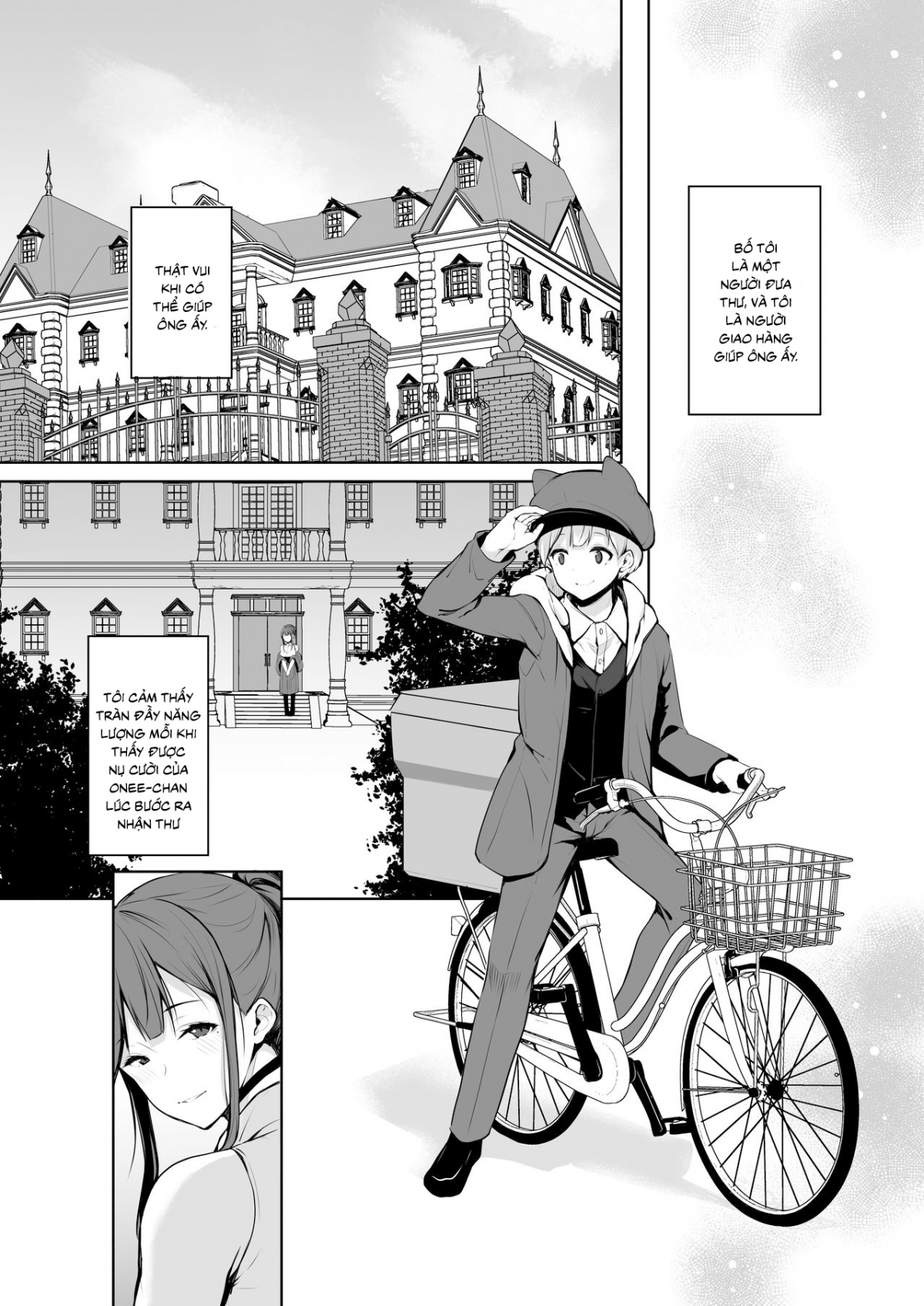 Đọc truyện hentai Cậu bé đưa thư may mắn và chị chủ nhà dâm đãng - Oneshot