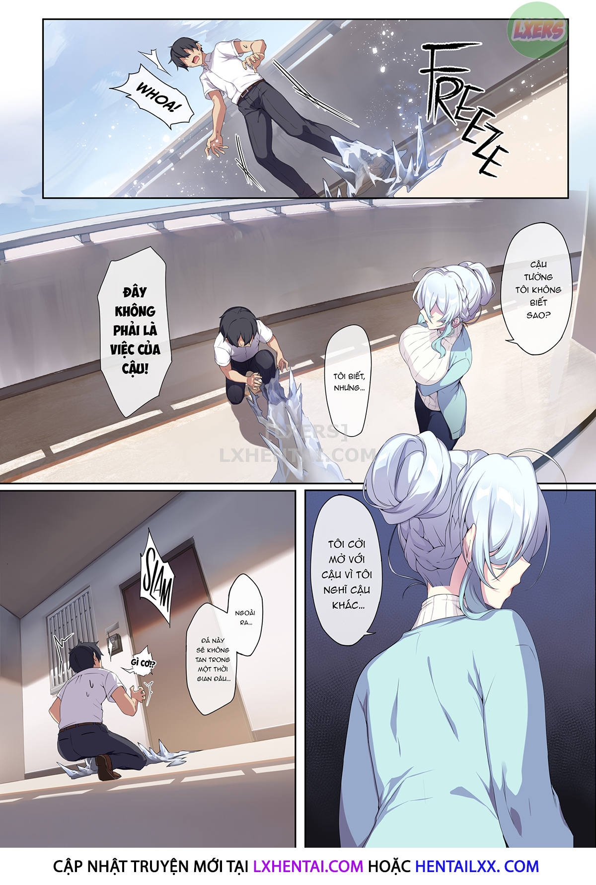 Đọc truyện hentai Hitozukiai Ga Nigate Na Miboujin No Yukionna-San To Noroi No Yubiwa - Oneshot - Không che