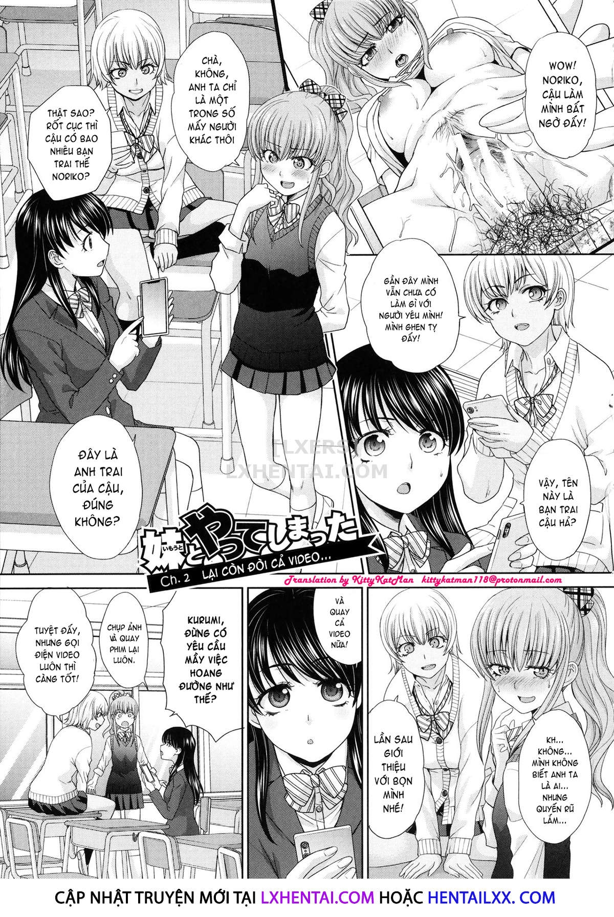 Đọc truyện hentai I Had Sex With My Sister And Then I Had Sex With Her Friends - Chap 2