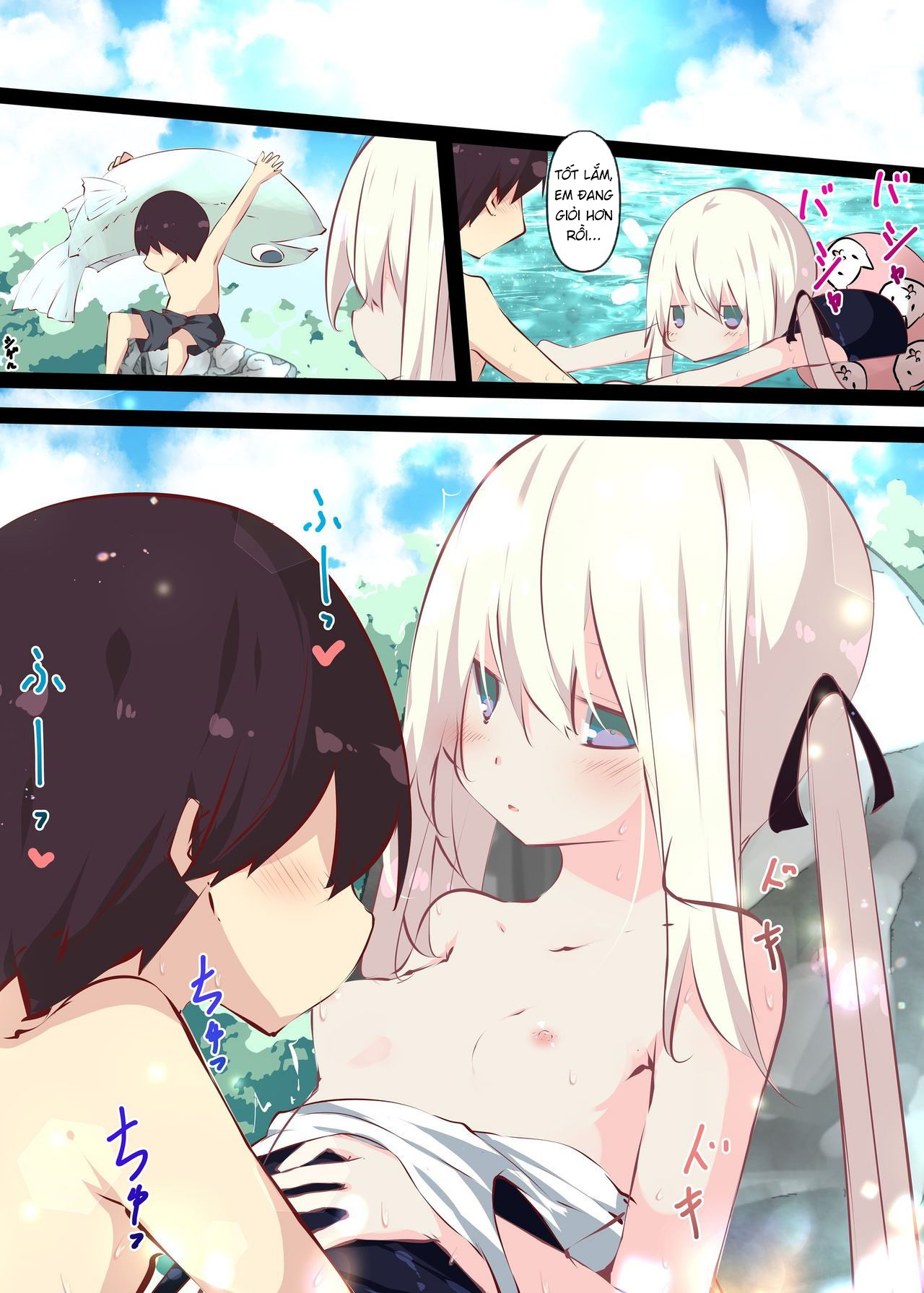 Đọc truyện hentai Natsuyasumi dakara Muteikou na Itoko ni Chinko Ireru Hanashi - Chap 3