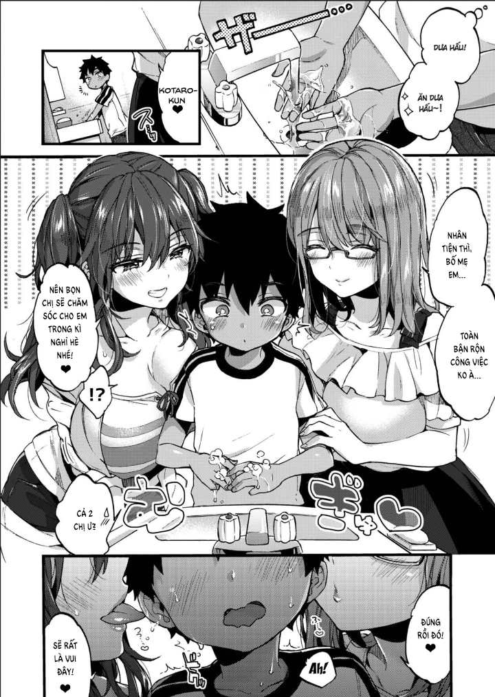 Đọc truyện hentai Natsuyasumi mo Itoko no Onee-chan ni Asonde moraimashita. - Oneshot.