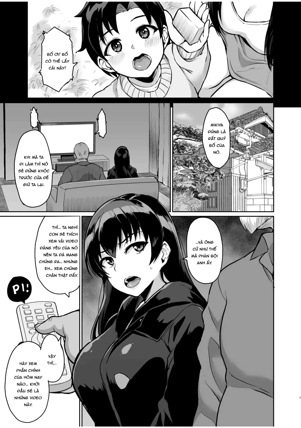Đọc truyện hentai Moto Papakatsu Aite to no Himitsu no SEX ~Gifu Kara no Teishuku Shiken~ - Chap 3