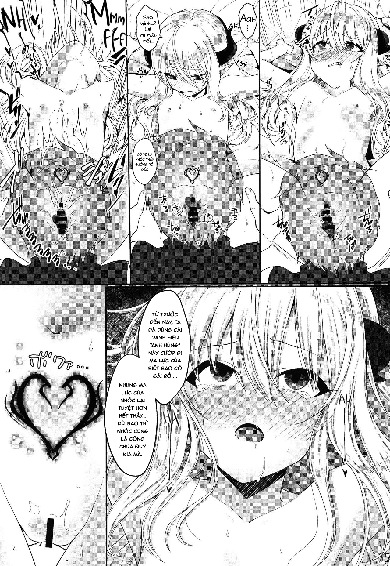 Đọc truyện hentai Yuusha no Dorei Inmon ga Maou no Musume o Youshanaku Osou! - Oneshot