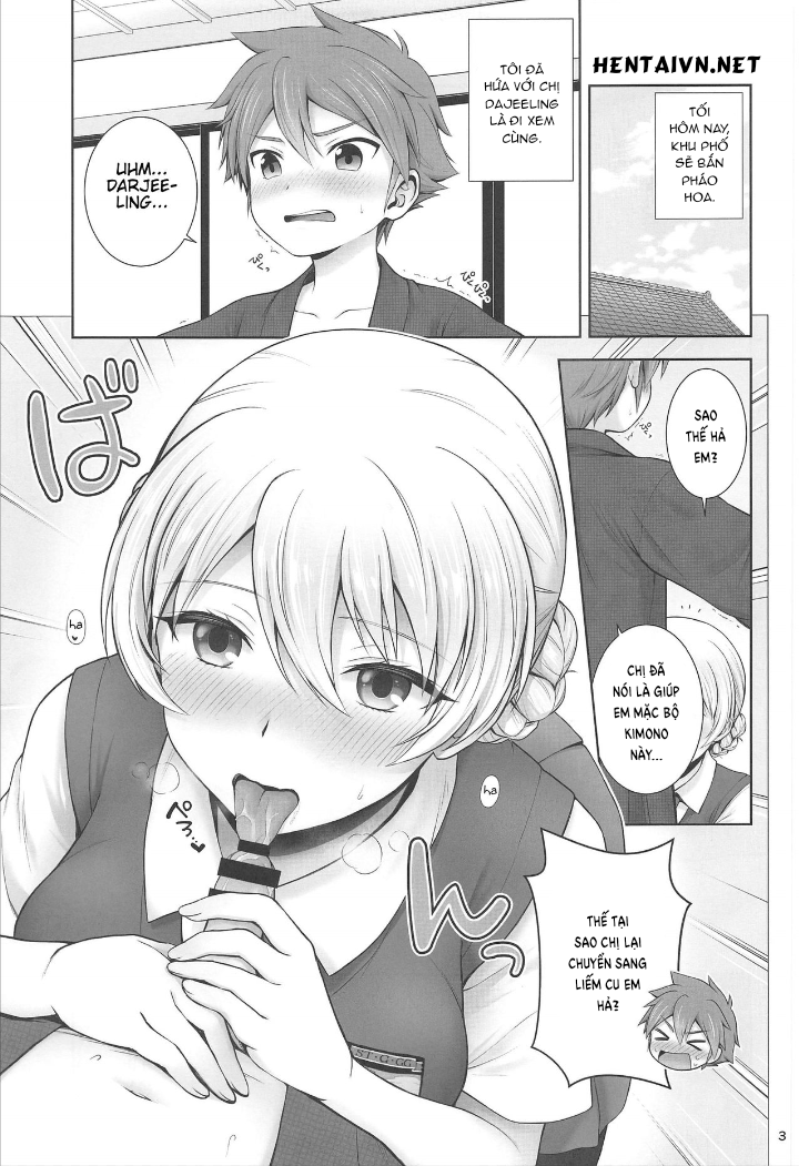 Đọc truyện hentai Darjeeling and Love Fireworks - Oneshot.