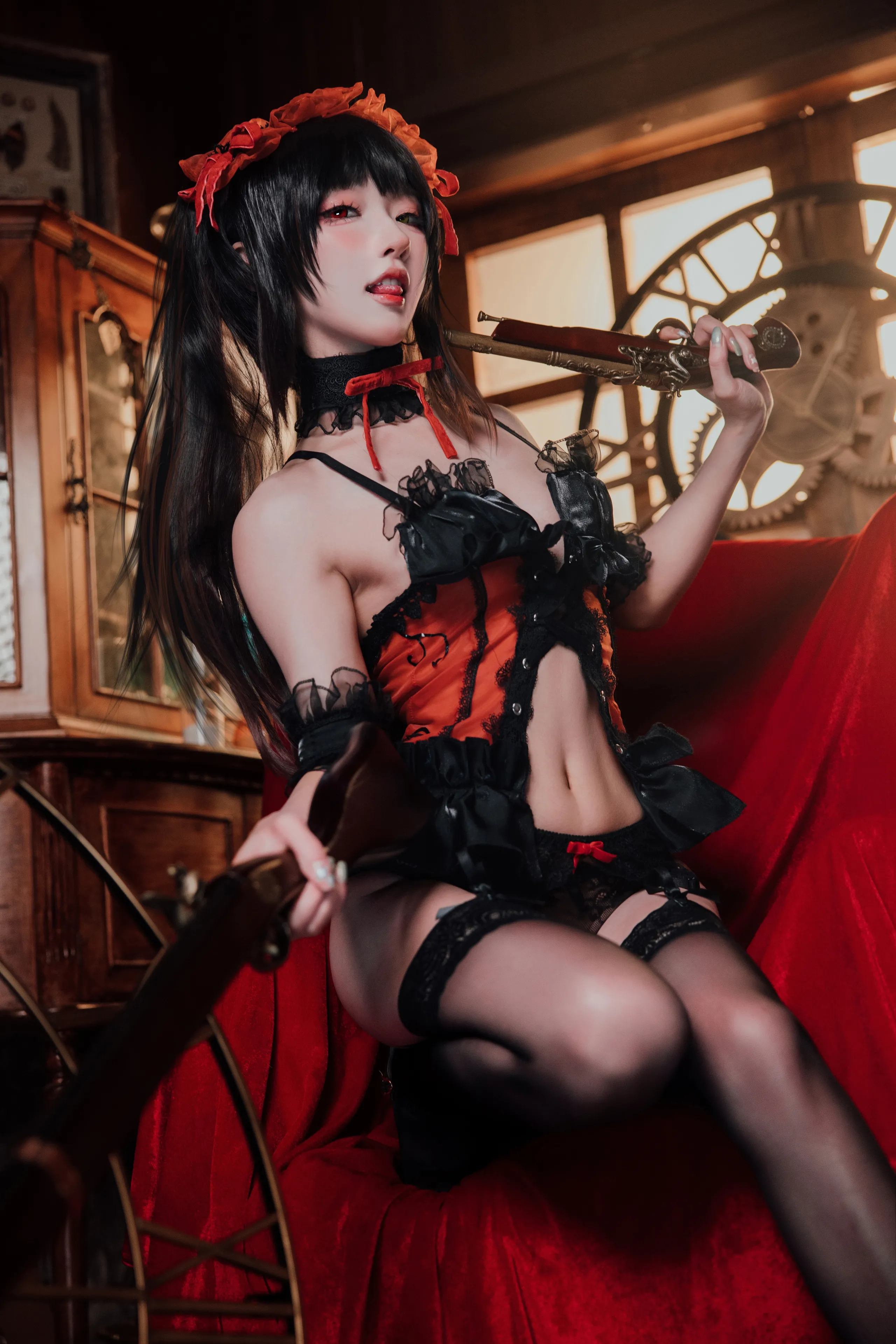 Đọc truyện hentai Tuyển tập Albums siêu phẩm Cosplay - Chap 1008 - Ah Bao is also a bunny girl Tokisaki Kurumi