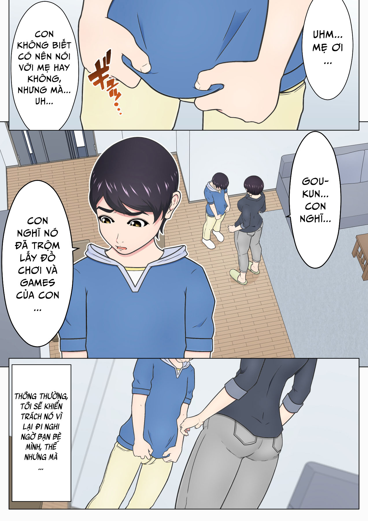 Đọc truyện hentai Shitagi Feti no Warugaki ni Yowami o Nigirarete Shimatta Tsuyoki Mama - Oneshot