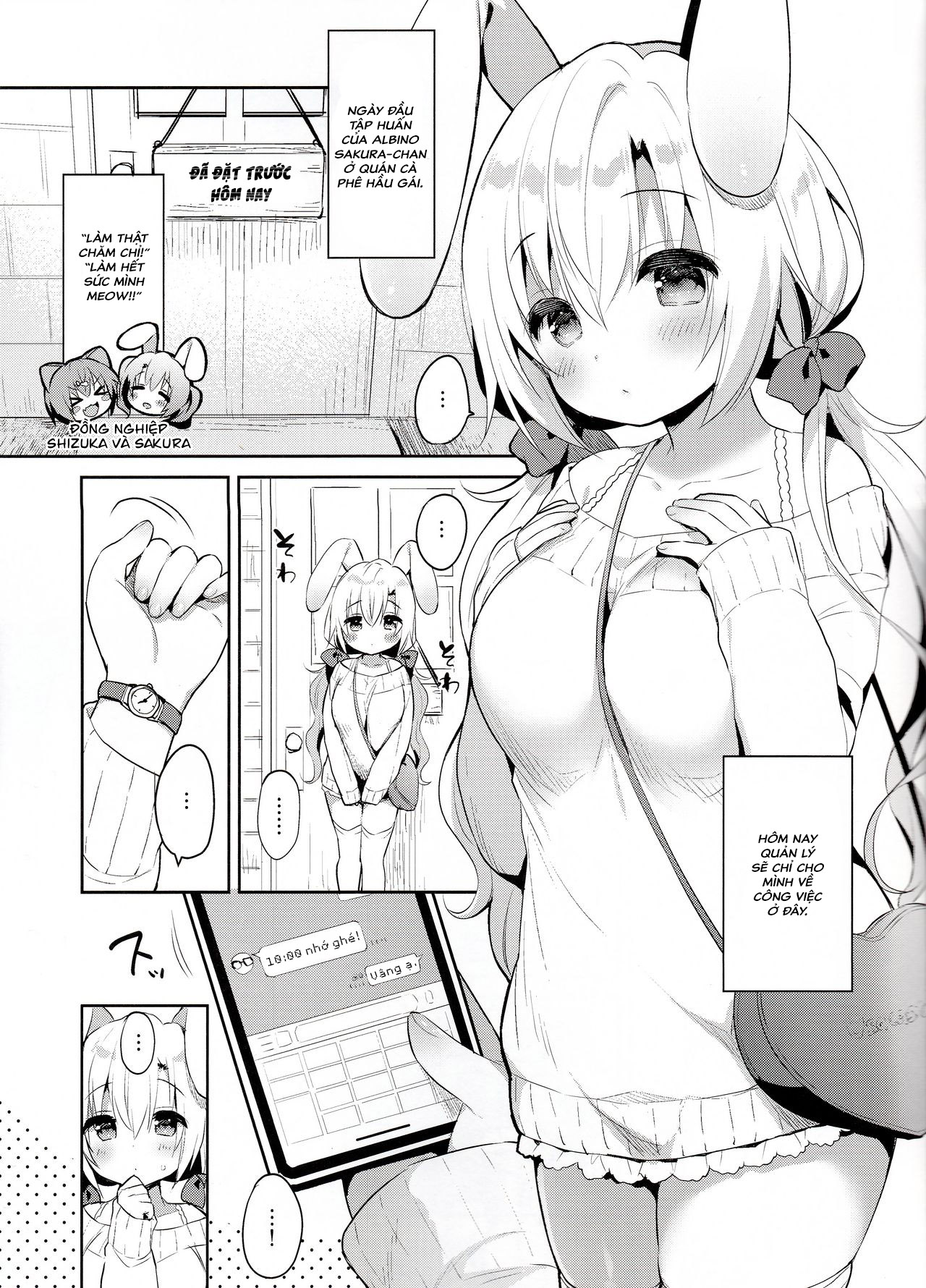 Đọc truyện hentai Albino Sakura-chan to Ama Ecchi - Oneshot