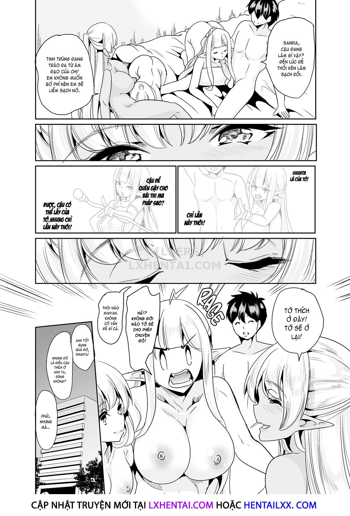 Đọc truyện hentai Slutty Elf Sisters Seeking a Husband - Chap 2 - Matchmaking Foursome