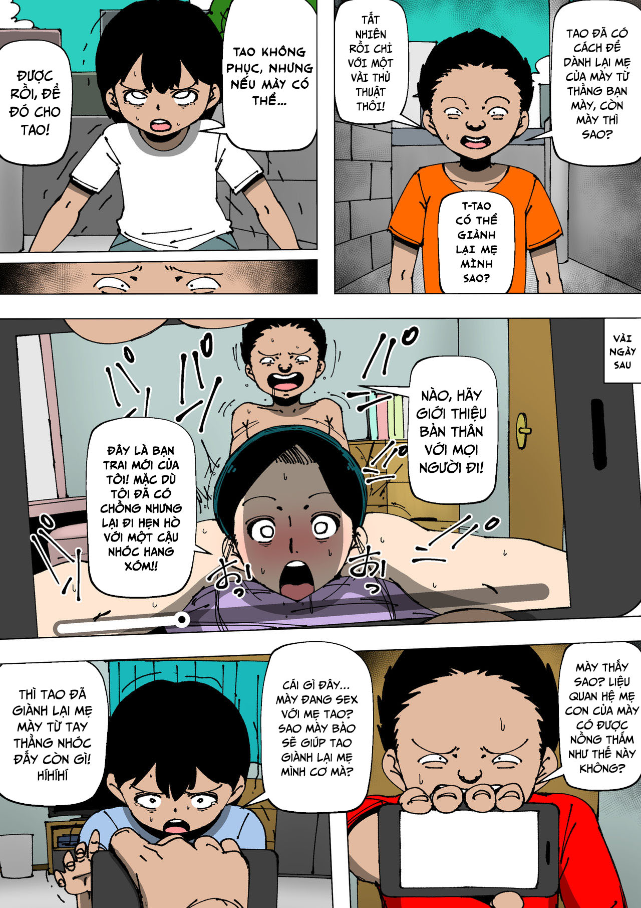 Đọc truyện hentai Bạn thịt mẹ tôi? Tôi chơi mẹ bạn - Oneshot