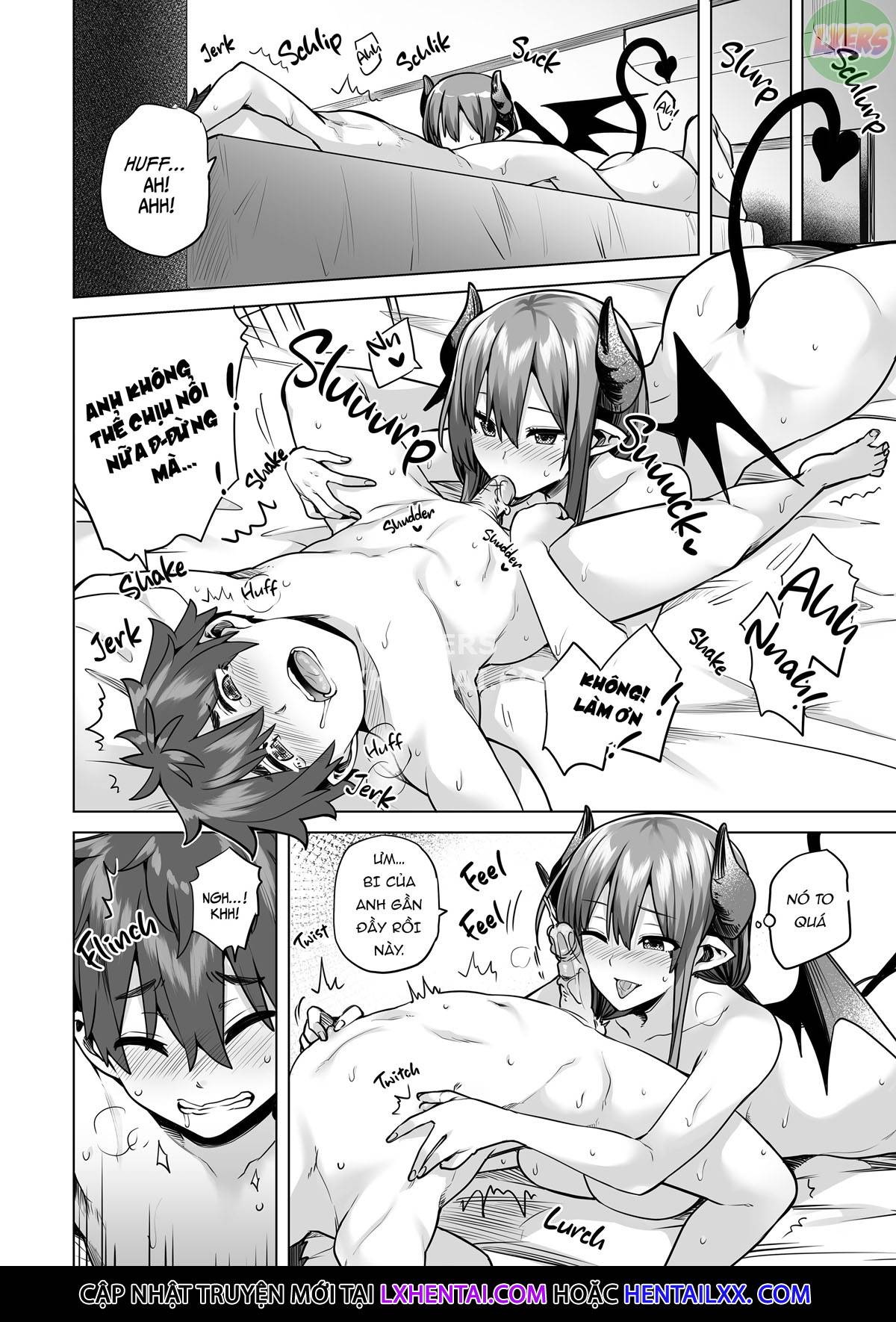 Đọc truyện hentai Những quý cô Succubus trong sứ mệnh vắt sữa - Oneshot