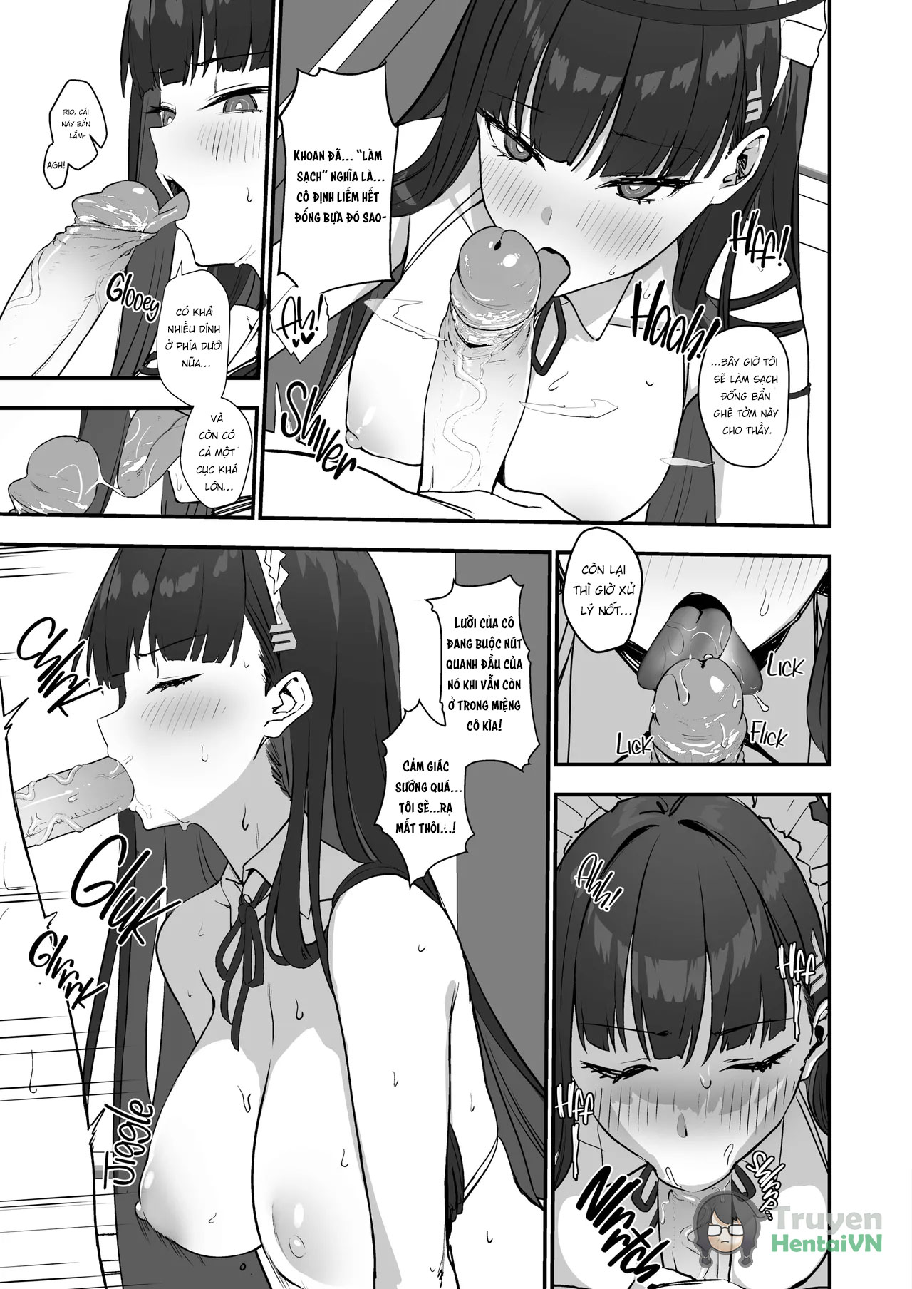 Đọc truyện hentai Tsukatsuki Rio no Maid Seikatsu (Blue Archive) - Oneshot