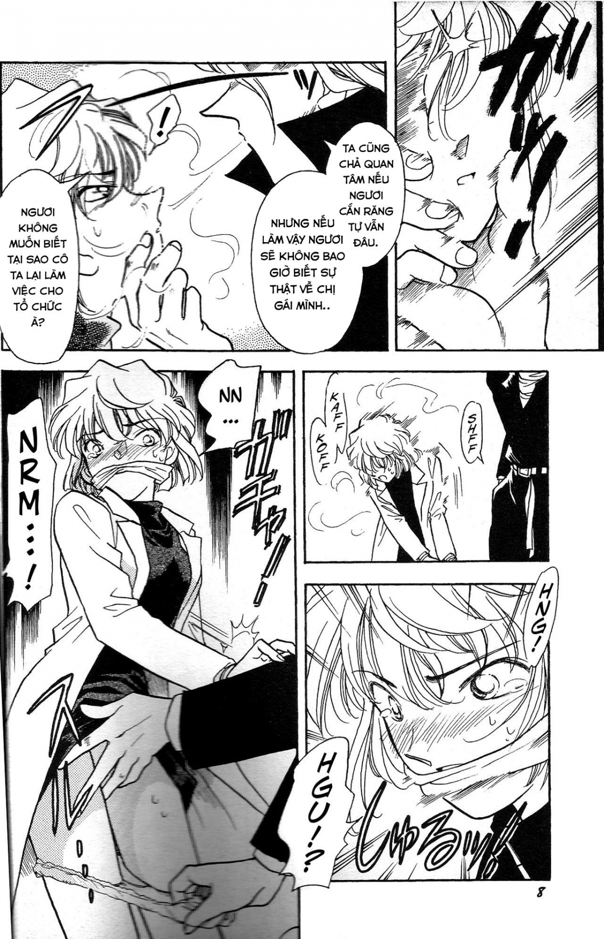 Đọc truyện hentai Sherry và tổ chức áo đen - Oneshot