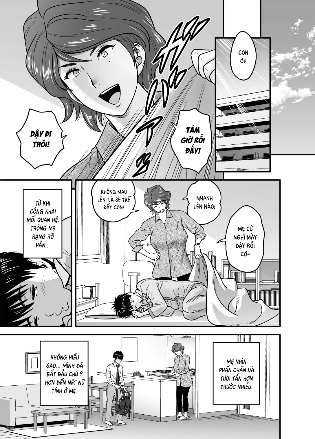 Đọc truyện hentai Vì mẹ tôi trở thành người yêu của bạn tôi - Oneshot