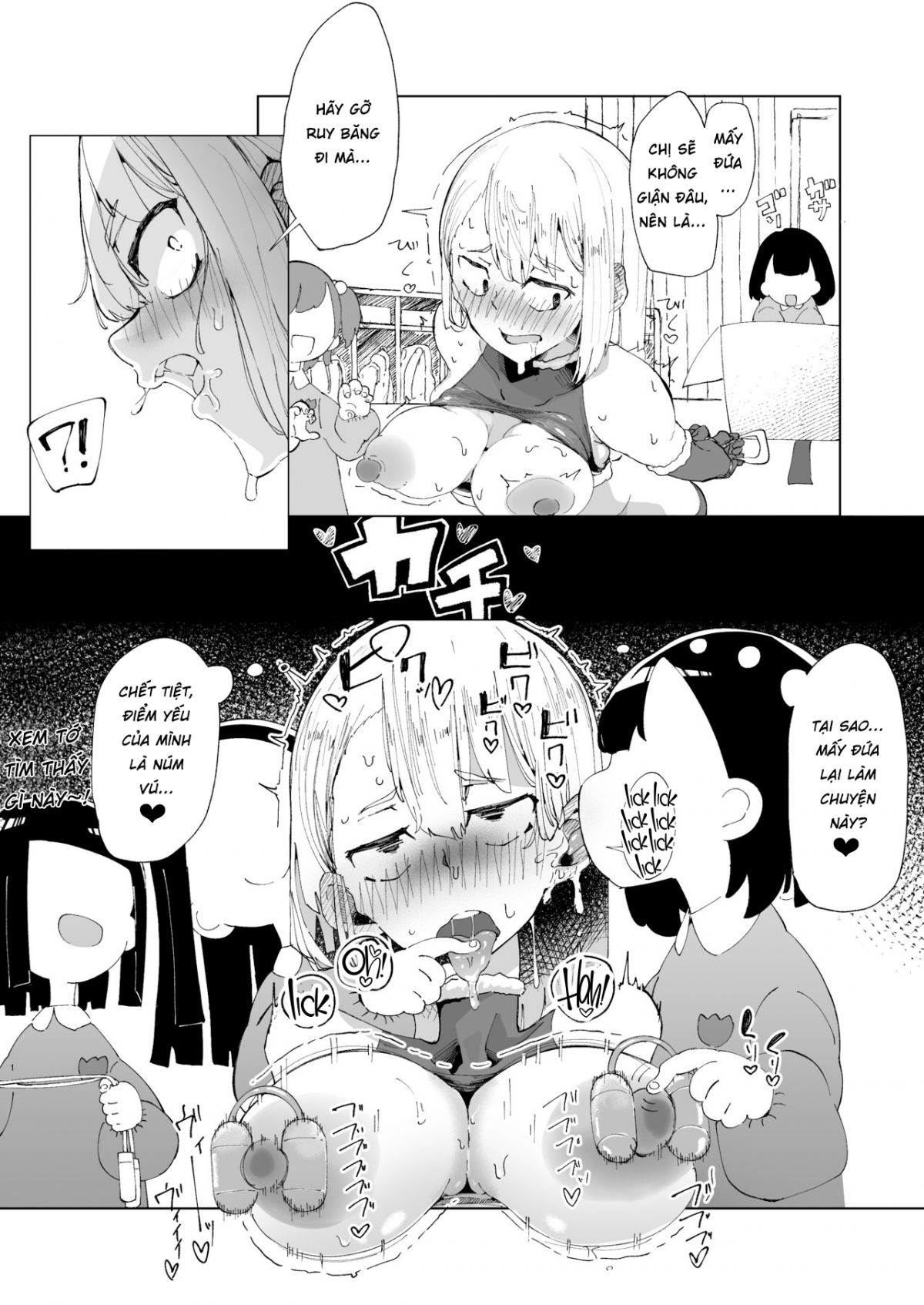 Đọc truyện hentai Chị trông trẻ đóng giả làm ông già Noel và lũ trẻ - Oneshot